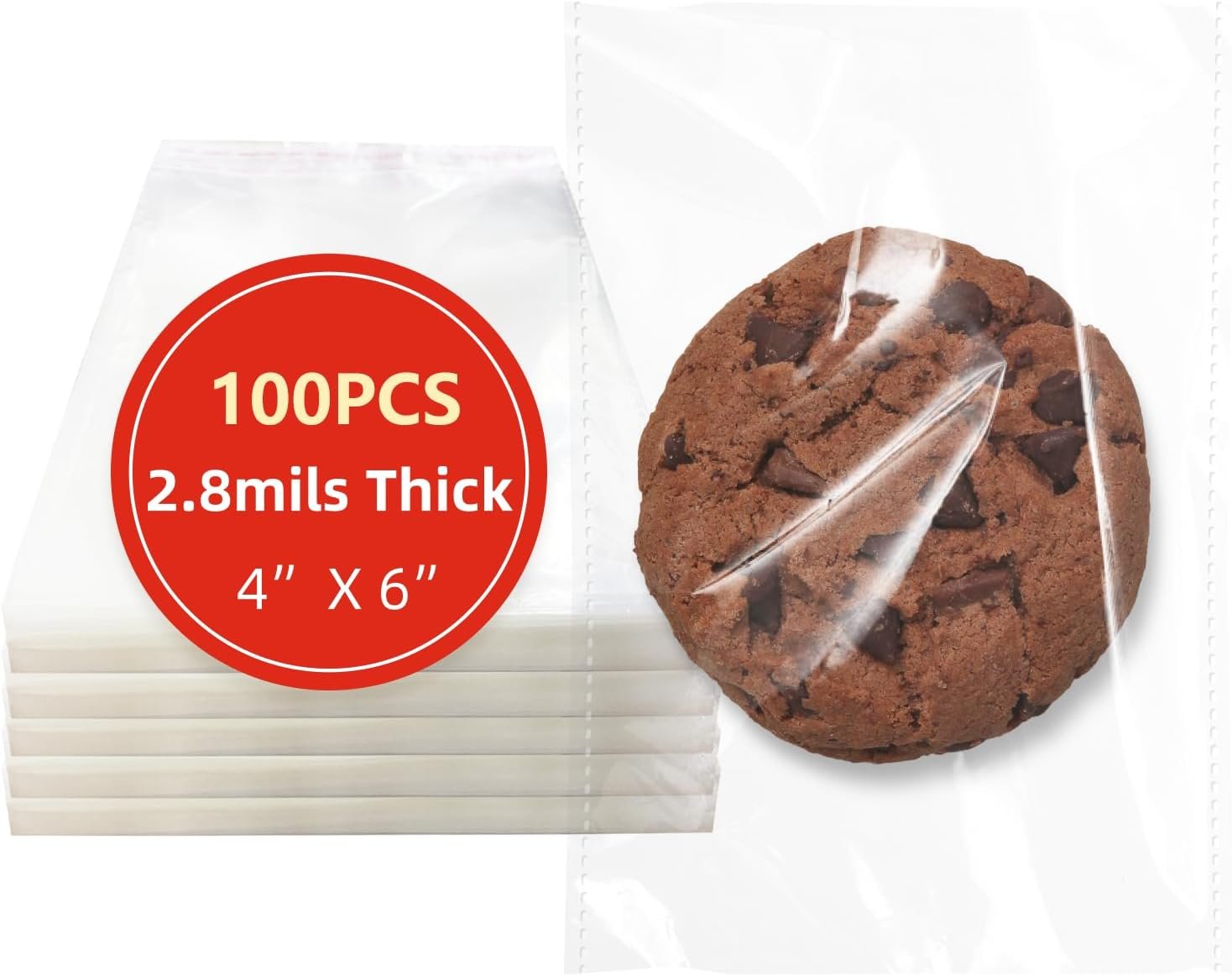 Großhandel 100 Stück klare, selbstverschließbare Zellophanbeutel 4x6 Zoll für die Verpackung von Cookies, Geschenken, Überraschungen und Süßigkeiten, Hersteller, individuelles Logo