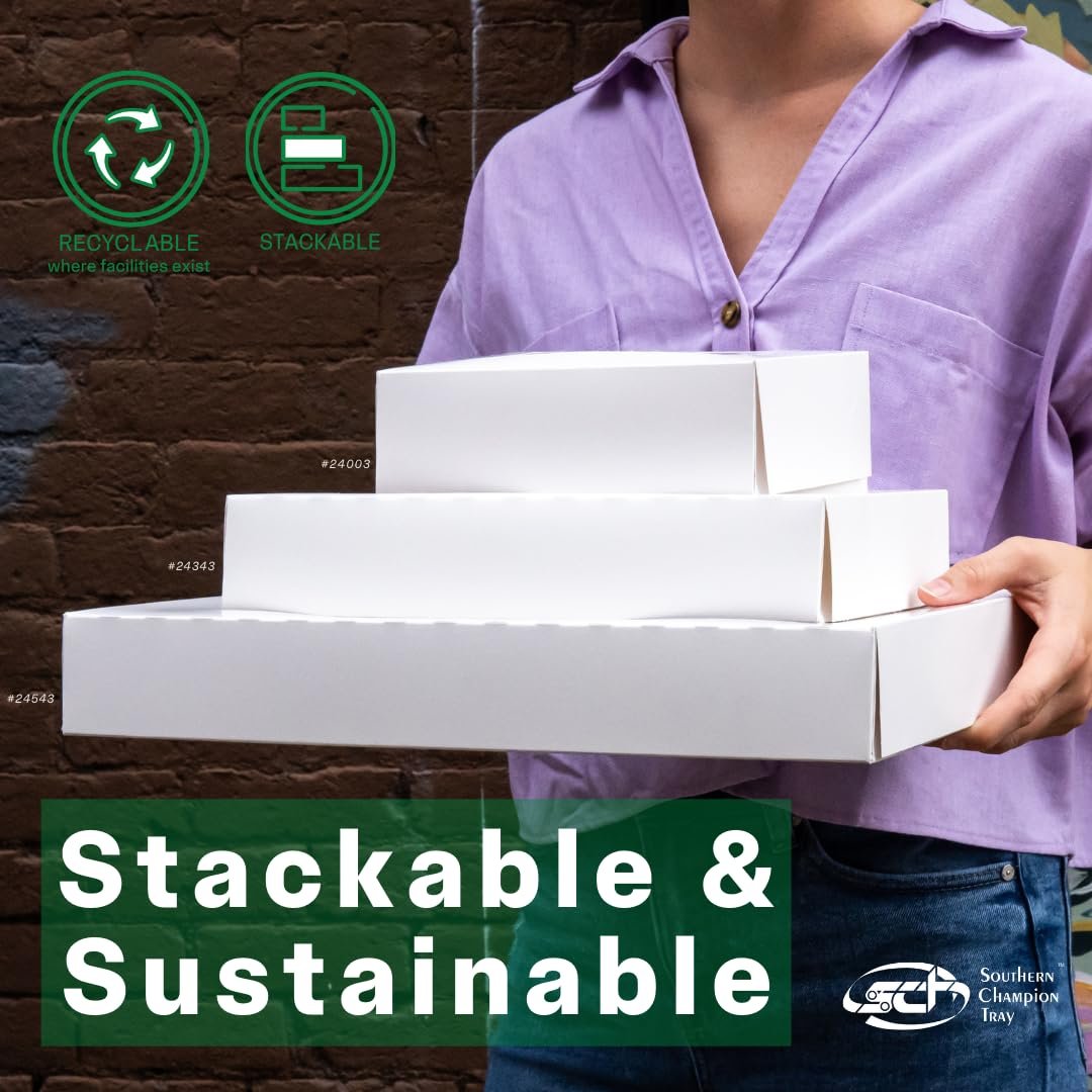 Großhandel 100 Stück Fenster-Bäckerei-Box 16x12x2,5 cm, Auto Pop-Up Container für Kuchen, Cookie-Box mit individuellem Logo, Hersteller für Einweg-Donut-Box im Bulk