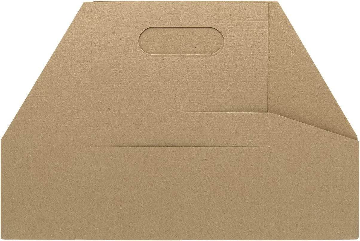 Großhandel Pappträger für Getränke mit Griff – Robuster Kraft-Träger für Kaffee- und Teebehälter, passend für 12-32 oz Becher – Individuelles Logo, umweltfreundlich, Einweg-Drink-Halter (4-Becher) von einem zuverlässigen Lieferanten.