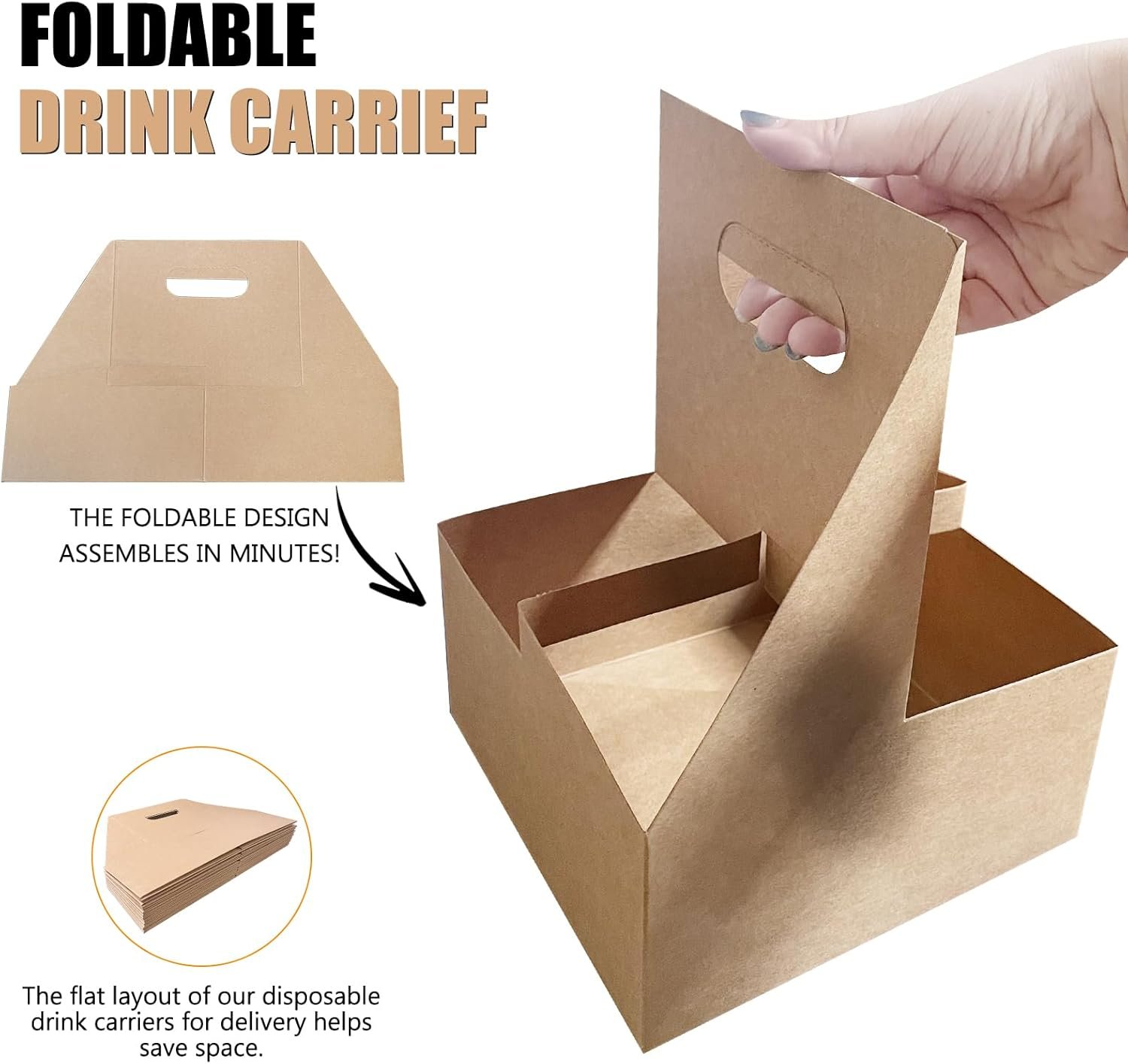 Großhandel 50 Pcs Coffee Drink Carrier mit Handle (4 Tassen), einsetzbarer Getränkehalter mit Handle, OEM bequeme Einwegbecherhalter für Getränke, ideal für alle Ihre Getränke- und Lebensmittellieferungen. Großhandel 50 Pcs Coffee Drink Carrier mit Handle (4 Tassen), einsetzbarer Getränkehalter mit Handle, OEM bequeme Einwegbecherhalter für Getränke, ideal für alle Ihre Getränke- und Lebensmittellieferungen.