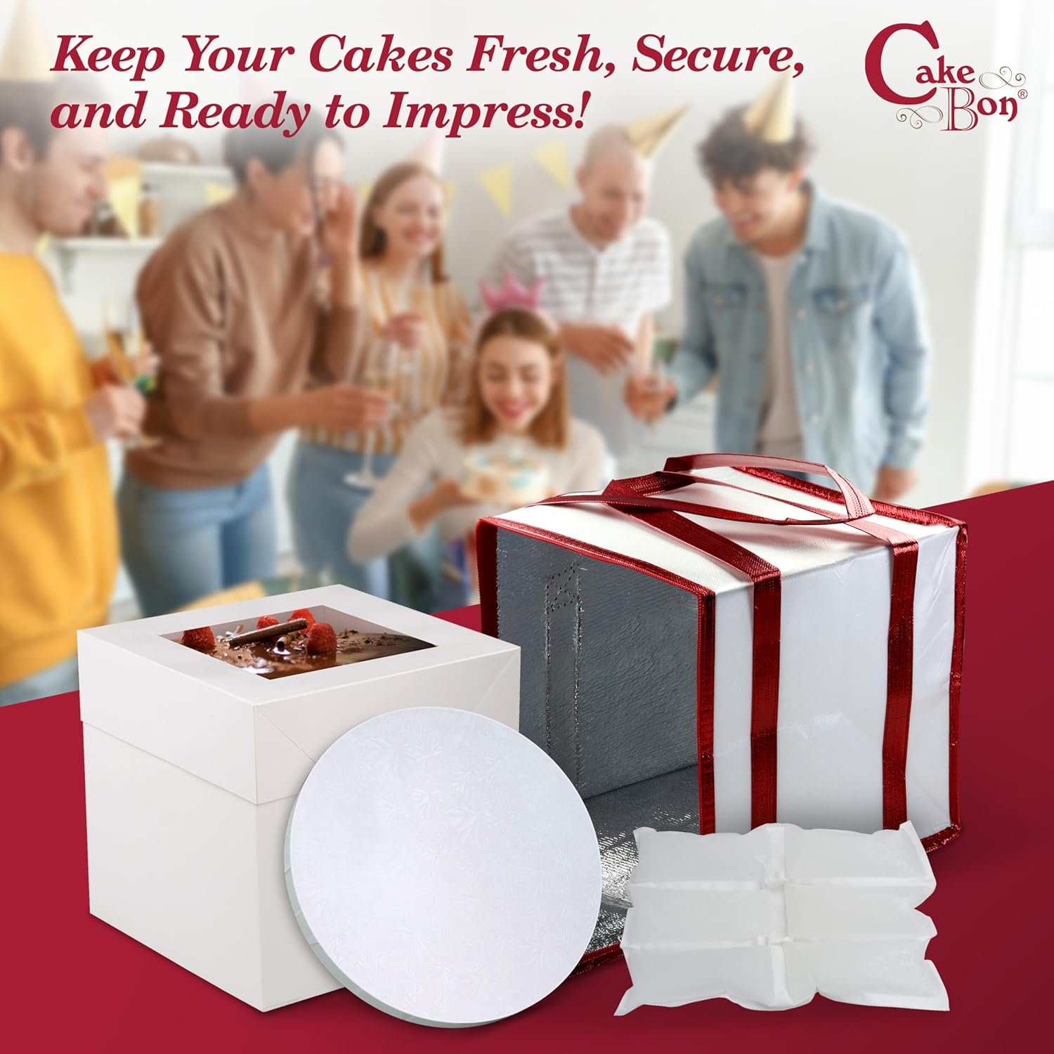 Großhandel Cake Box und Boards, runde 8-Zoll Tortenplatten mit weißen, gewickelten Kanten, 1/2-Zoll dicke Trommeln, Transportset mit tragbarer Tasche und Kühlpackung – Lieferung und individuelles Logo (je 1 Stück, insgesamt 4 Stück) Großhandel Cake Box und Boards, runde 8-Zoll Tortenplatten mit weißen, gewickelten Kanten, 1/2-Zoll dicke Trommeln, Transportset mit tragbarer Tasche und Kühlpackung – Lieferung und individuelles Logo (je 1 Stück, insgesamt 4 Stück)
