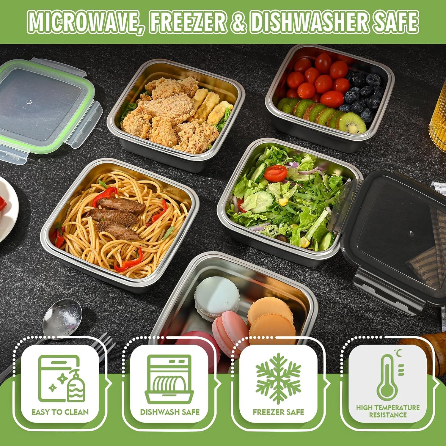 Großhandel 3er-Pack Sandwichbehälter, 24oz Edelstahl-Sandwichbox mit luftdichten Deckeln, wiederverwendbare Metall-Lunchboxen, BPA-frei, geschirrspülerfest – Lebensmittelaufbewahrungsbehälter für Familien, Hersteller und individuelles Logo Großhandel 3er-Pack Sandwichbehälter, 24oz Edelstahl-Sandwichbox mit luftdichten Deckeln, wiederverwendbare Metall-Lunchboxen, BPA-frei, geschirrspülerfest – Lebensmittelaufbewahrungsbehälter für Familien, Hersteller und individuelles Logo