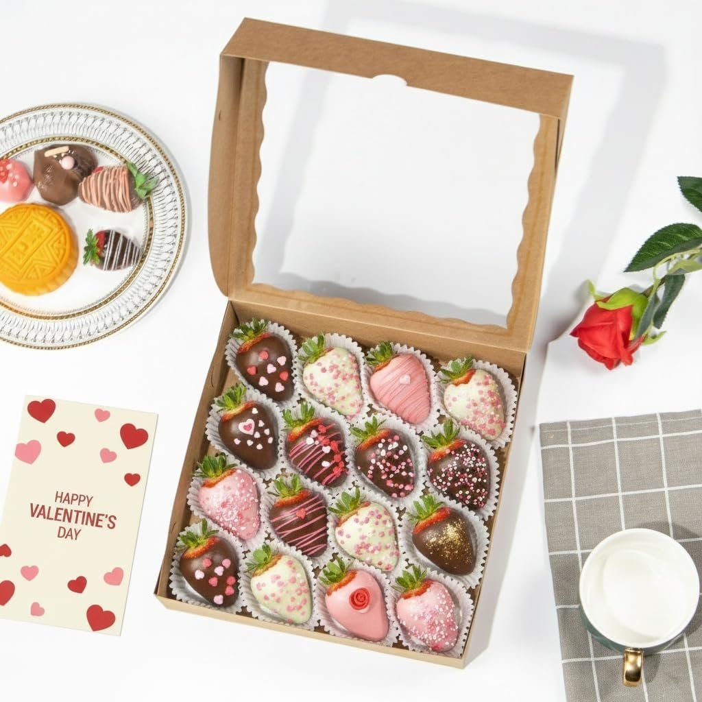 Großhandel 50 Stück 9x9x2,5 Zoll braune Bäckereiboxen mit Fenster, ideal für individuelle Logos, perfekt für Pralinen, Macarons und Trüffel, Hersteller von Geschenkverpackungen für Thanksgiving, Muttertag und Weihnachtsfeiern. Großhandel 50 Stück 9x9x2,5 Zoll braune Bäckereiboxen mit Fenster, ideal für individuelle Logos, perfekt für Pralinen, Macarons und Trüffel, Hersteller von Geschenkverpackungen für Thanksgiving, Muttertag und Weihnachtsfeiern.