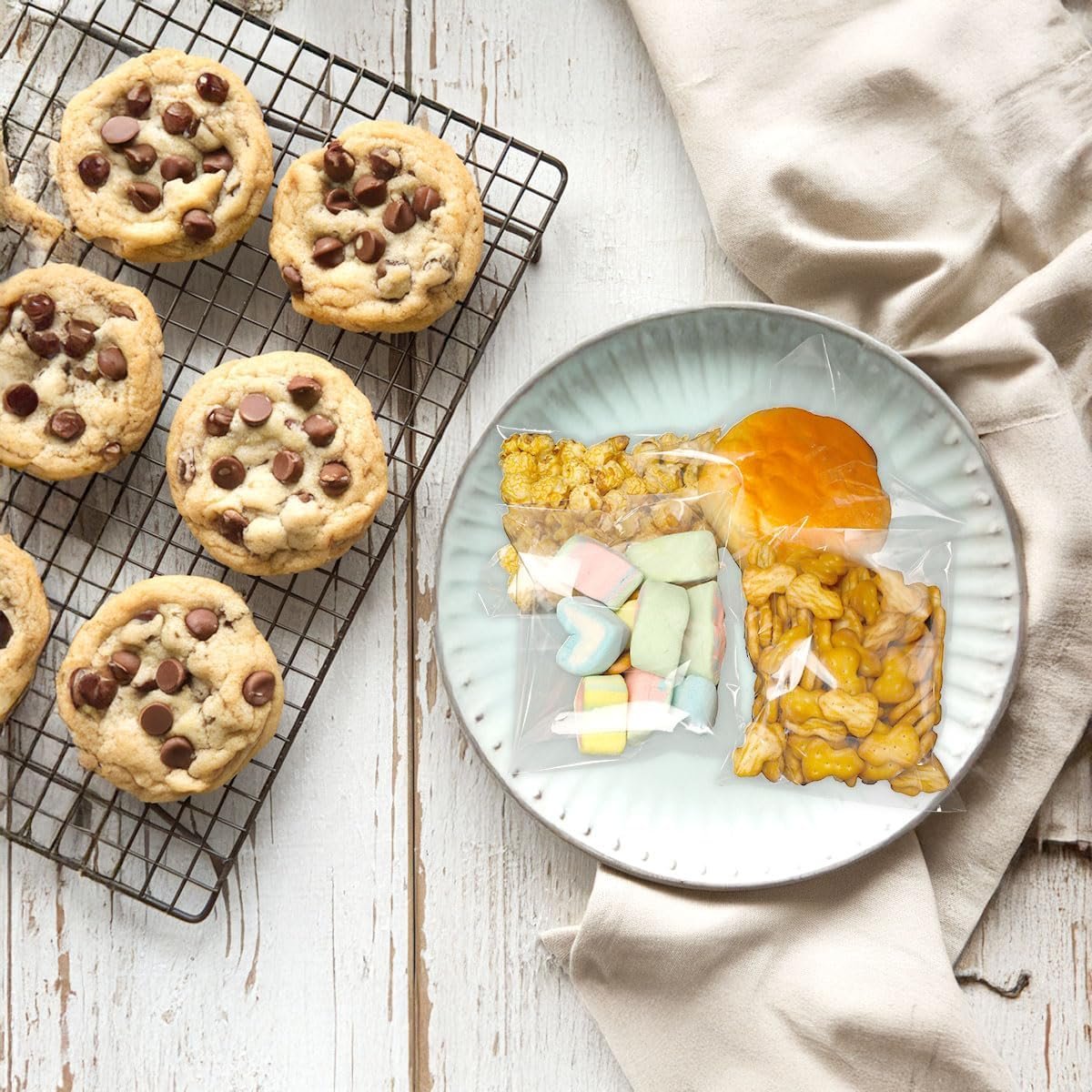 Cookie Beutel im Großhandel, 200 Stück, 5x7 Zoll, klare Cellophan Taschen mit selbstklebendem Verschluss, 3.1 Mils, wiederverwendbare Plastiktüten für Kekse, Süßigkeiten, Brot, Partygeschenke, Bäckerei, Geschenkverpackung, individuelle Logos möglich, vom Hersteller. Cookie Beutel im Großhandel, 200 Stück, 5x7 Zoll, klare Cellophan Taschen mit selbstklebendem Verschluss, 3.1 Mils, wiederverwendbare Plastiktüten für Kekse, Süßigkeiten, Brot, Partygeschenke, Bäckerei, Geschenkverpackung, individuelle Logos möglich, vom Hersteller.