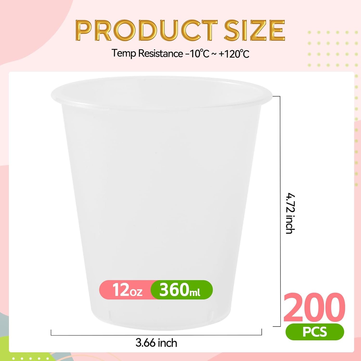 Großhandel Frosted Plastikbecher 200er Pack, 12 Oz, für Hochzeiten, Geburtstagsfeiern, Stadion und Empfänge, individuelles Logo vom Hersteller, Bulk Einweg-Trinkbecher
