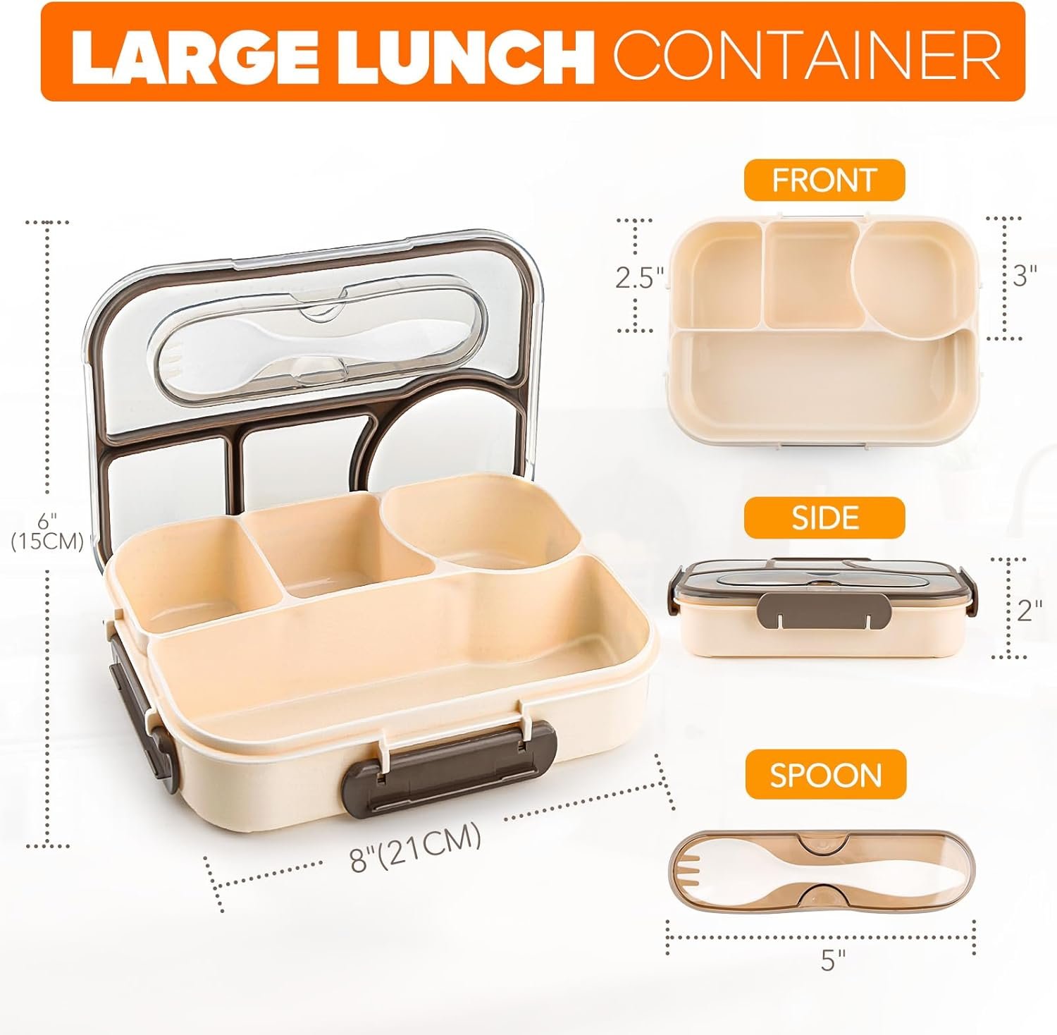 Großhandel 4-Fächer Bento Box für Erwachsene, hitzebeständige Lunch Box, robust und spülmaschinenfest, individueller Logoaufdruck, BPA-freie Materialien, Hersteller für maßgeschneiderte Lösungen