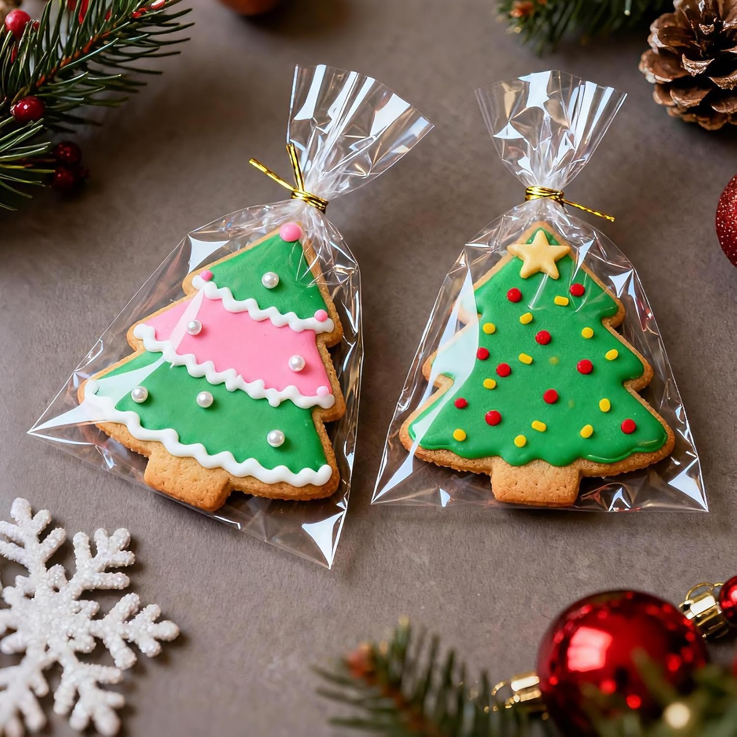 Großhandel Cellophane Beutel 4x6 Zoll mit Twist-Links, 100 Stück, individueller Logo Druck vom Hersteller, OEM verfügbar