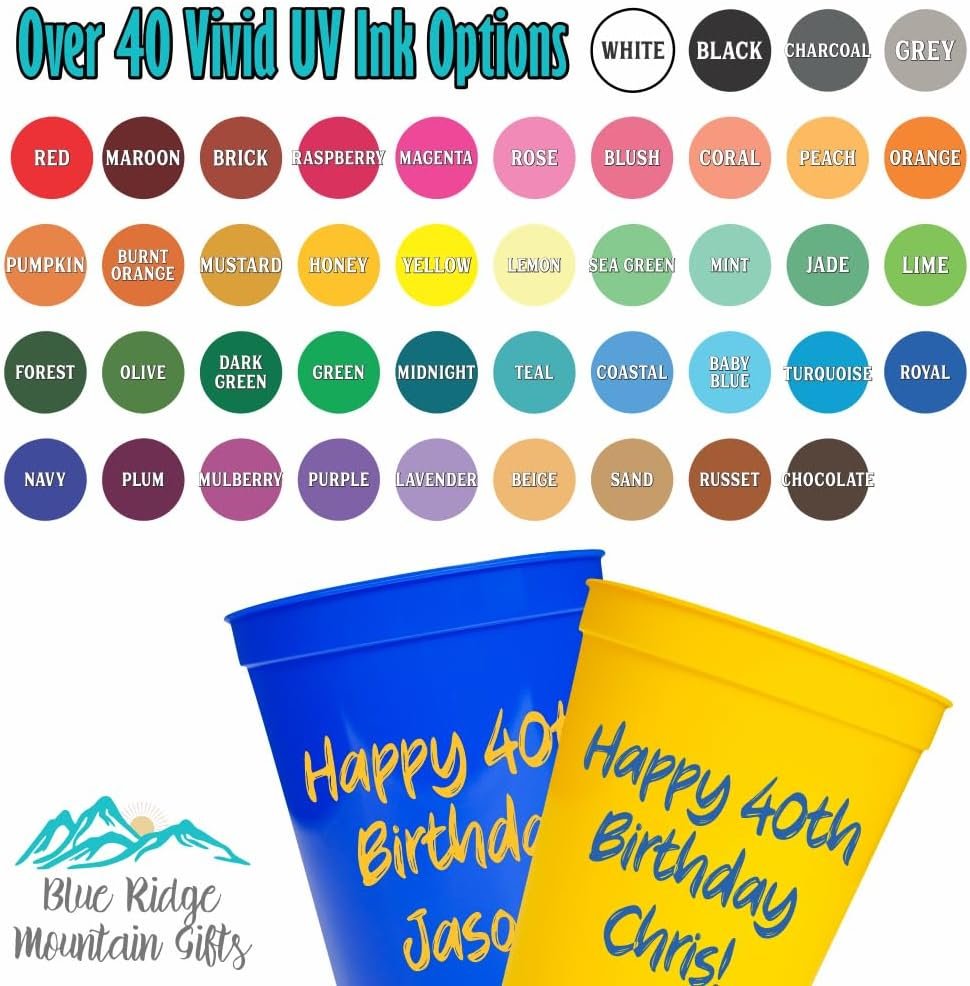 Individuelles Logo für individuelle 16 oz Plastikbecher – Großhandel für personalisierte Becher mit Foto und Text – Hersteller für Auswahl von Becherfarbe, Textfarbe und Menge – Partysouvenir für Geburtstagsfeiern und Veranstaltungen (Circle Backdrop) Individuelles Logo für individuelle 16 oz Plastikbecher – Großhandel für personalisierte Becher mit Foto und Text – Hersteller für Auswahl von Becherfarbe, Textfarbe und Menge – Partysouvenir für Geburtstagsfeiern und Veranstaltungen (Circle Backdrop)