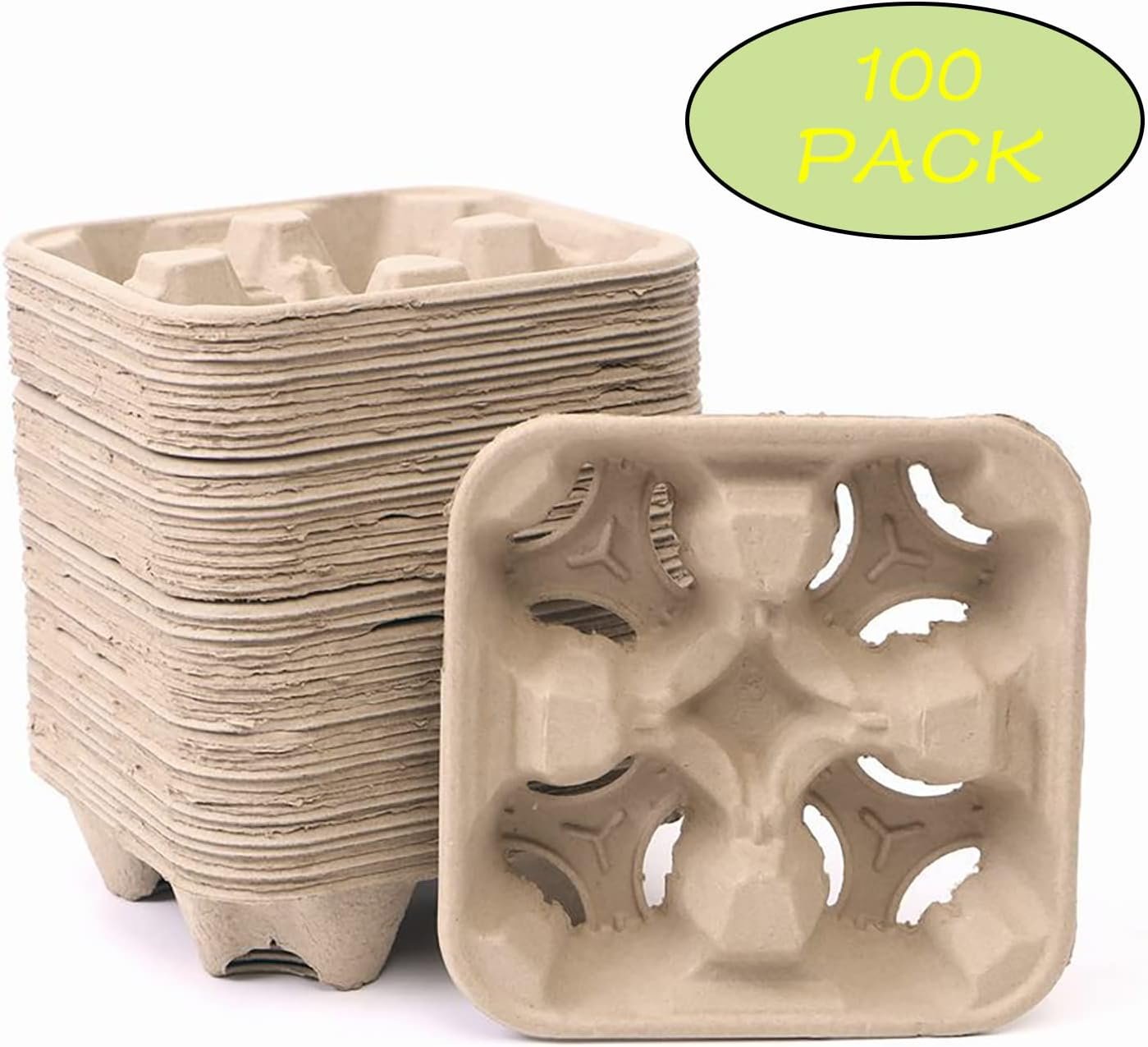 Großhandel 100 Stück Pulp-Faser Getränketräger für heiße und kalte Getränke, individuelles Logo, Hersteller von Einweg-Kaffeetassen-Trays. Großhandel 100 Stück Pulp-Faser Getränketräger für heiße und kalte Getränke, individuelles Logo, Hersteller von Einweg-Kaffeetassen-Trays.