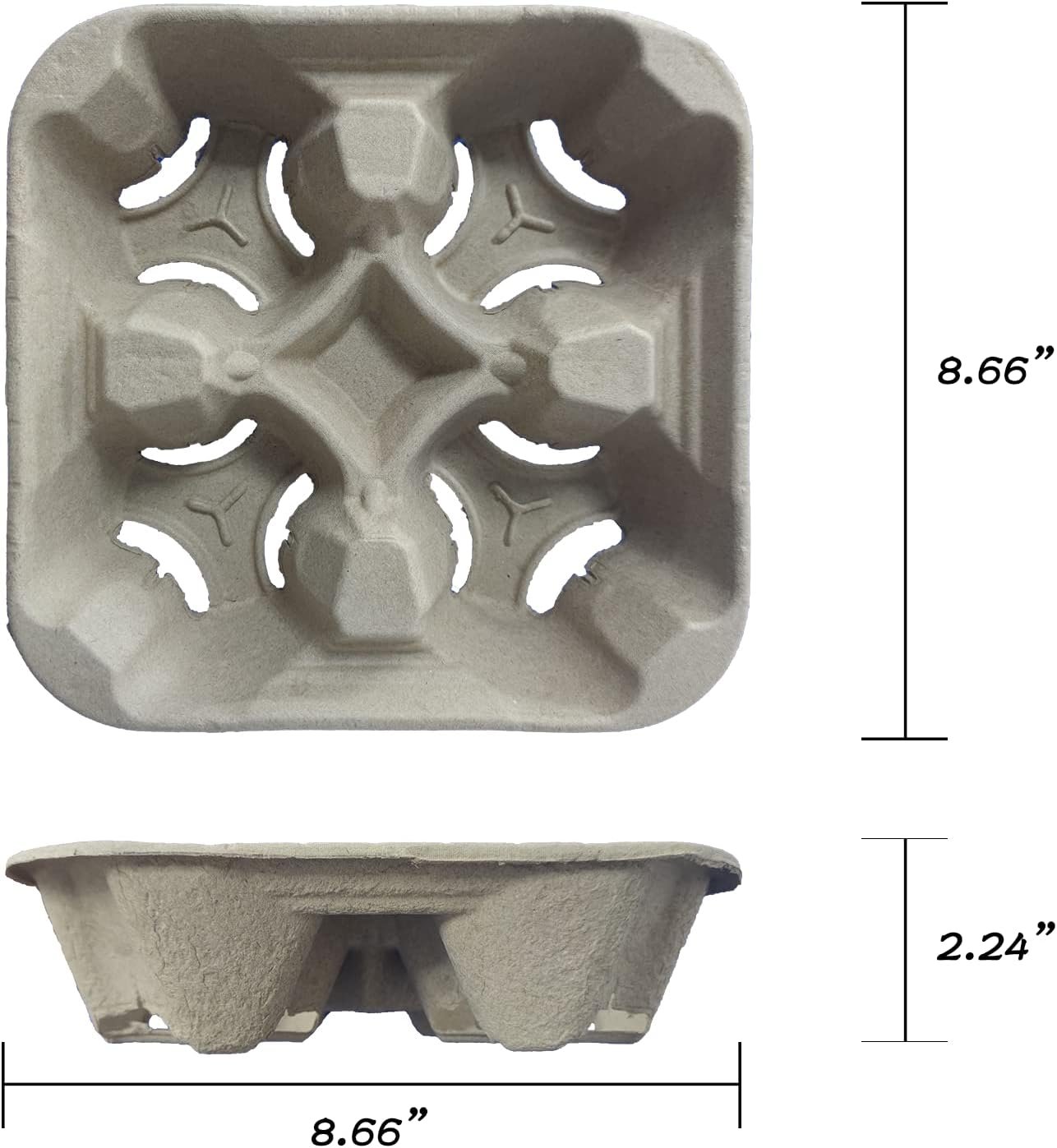 Großhandel 100 Stück Pulp-Faser Getränketräger für heiße und kalte Getränke, individuelles Logo, Hersteller von Einweg-Kaffeetassen-Trays. Großhandel 100 Stück Pulp-Faser Getränketräger für heiße und kalte Getränke, individuelles Logo, Hersteller von Einweg-Kaffeetassen-Trays.