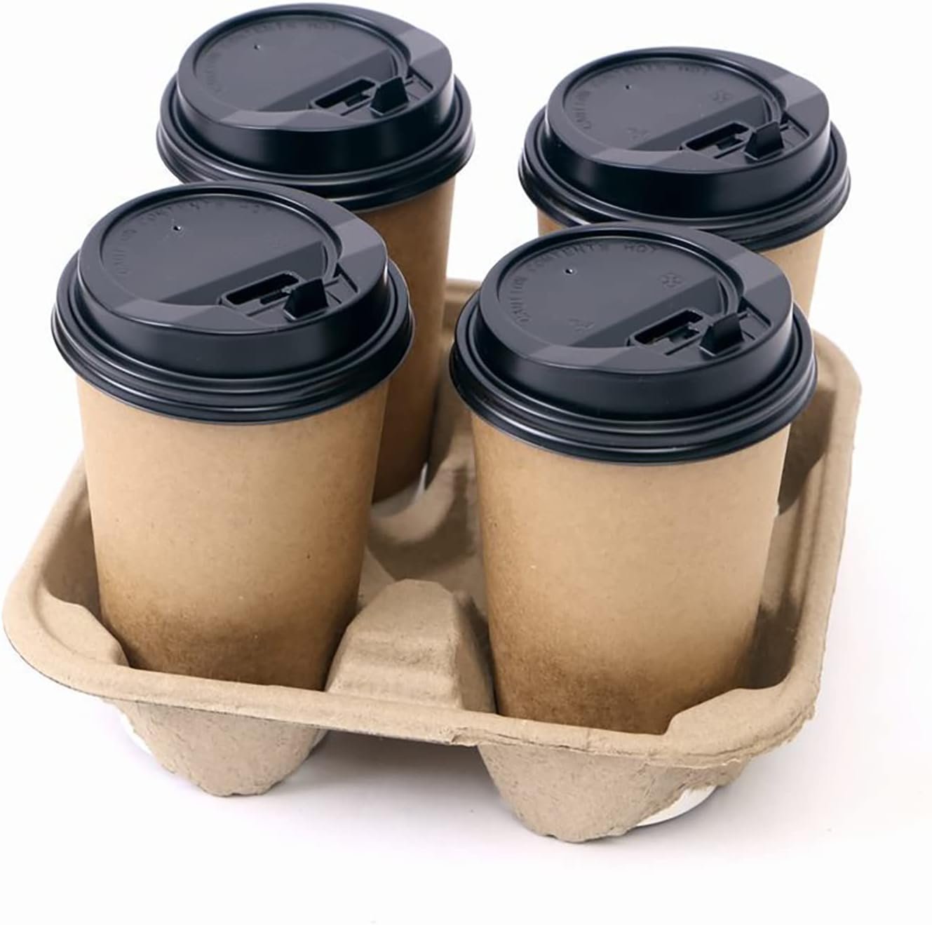 Großhandel 100 Stück Pulp-Faser Getränketräger für heiße und kalte Getränke, individuelles Logo, Hersteller von Einweg-Kaffeetassen-Trays. Großhandel 100 Stück Pulp-Faser Getränketräger für heiße und kalte Getränke, individuelles Logo, Hersteller von Einweg-Kaffeetassen-Trays.