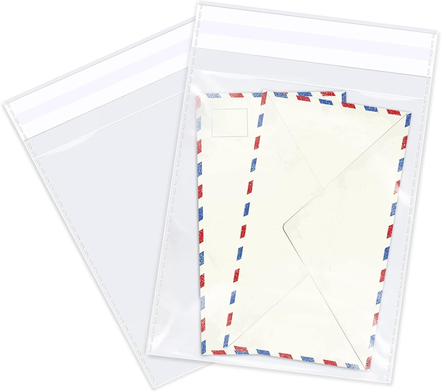 Großhandel 200 Stück 6" x 9" Cellophan-Tüten selbstklebend - Klarsicht Poly Cello Beutel für A7 A8 A9 Karten und Umschläge, Backwaren, Kekse, Leckereien mit individuellem Logo.