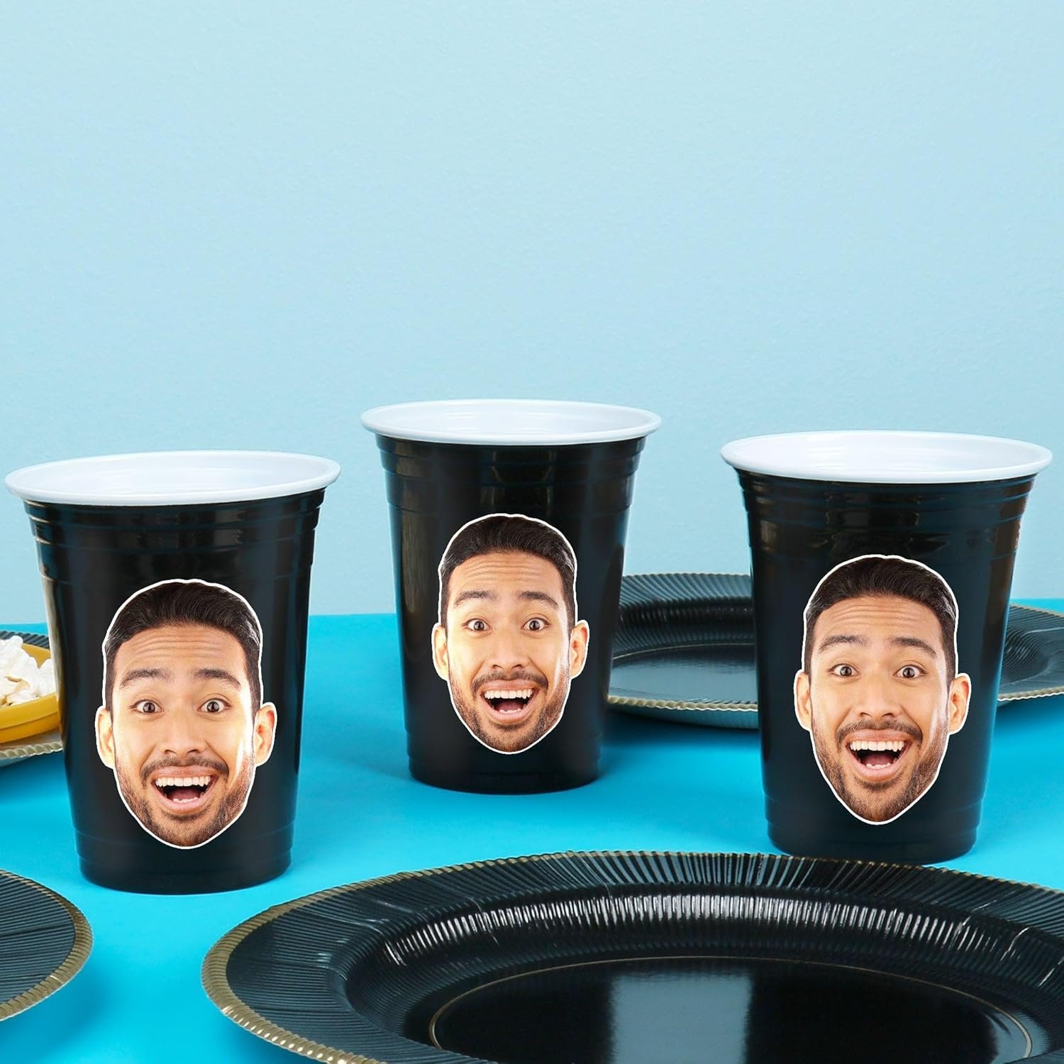 Großhandel 16 oz Einwegbecher mit individuellem Logo, personalisierte Fotocutouts, witzige Tischdeko für Geburtstagsfeiern, Junggesellinnenabschiede und Abschlussfeiern - 16 Stück von Hersteller