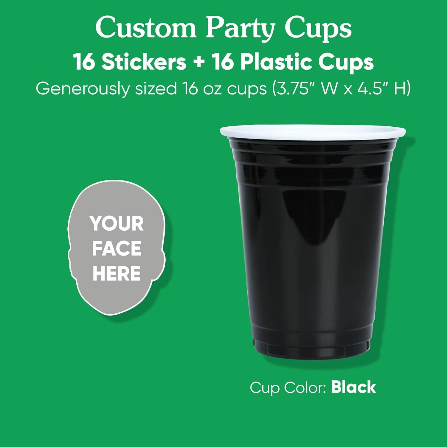 Großhandel 16 oz Einwegbecher mit individuellem Logo, personalisierte Fotocutouts, witzige Tischdeko für Geburtstagsfeiern, Junggesellinnenabschiede und Abschlussfeiern - 16 Stück von Hersteller