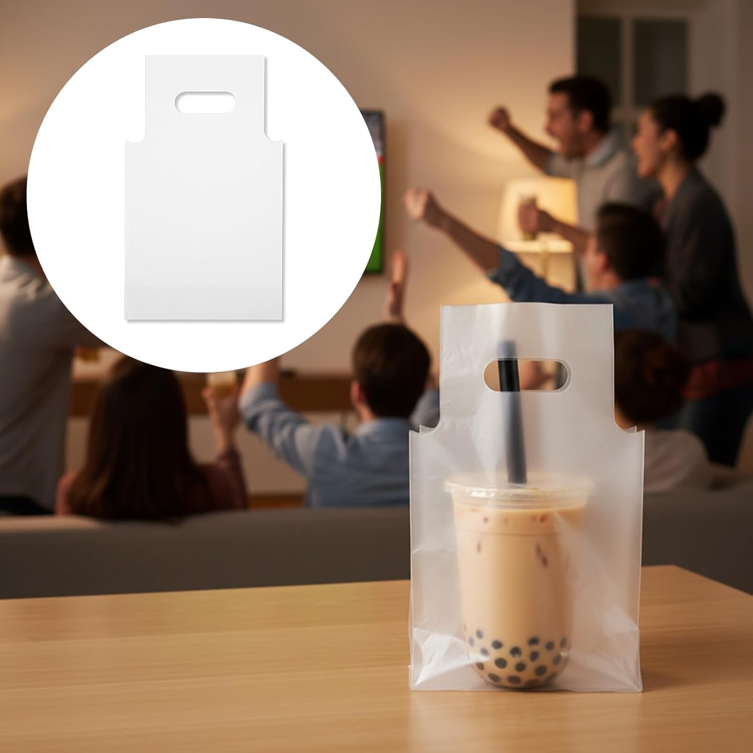 Großhandel 600 Stück klare Plastiktüten für Getränke mit Griff 11x6 Zoll Trägerbeutel für Einzelbecher für Kaffee, Tee, Saft, Lieferung, OEM Anbieter Großhandel 600 Stück klare Plastiktüten für Getränke mit Griff 11x6 Zoll Trägerbeutel für Einzelbecher für Kaffee, Tee, Saft, Lieferung, OEM Anbieter