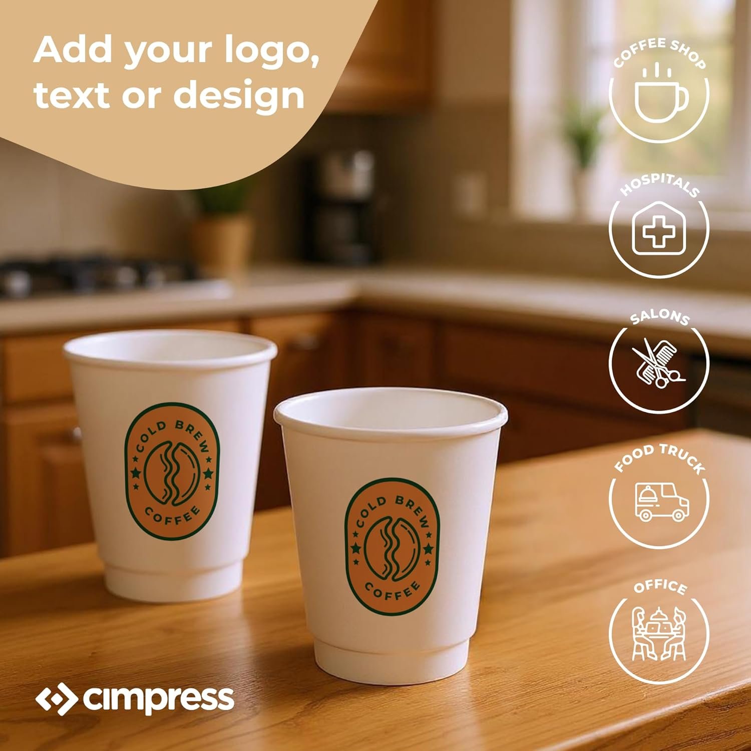 Großhandel maßgeschneiderte Pappkaffeebecher 10oz, Packung mit 50, doppelt wandig, auslaufsicher für heiße und kalte Getränke, perfekt für Feiern oder festliche Veranstaltungen, individuelles Logo oder Text, Hersteller.