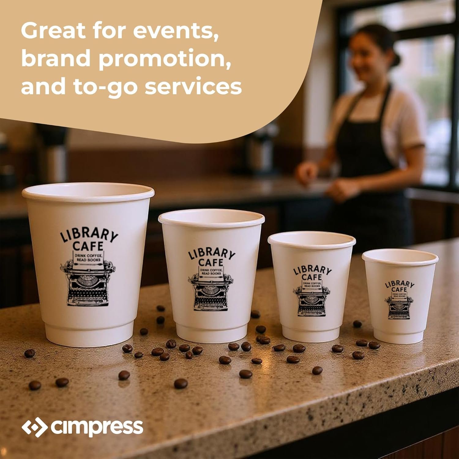 Großhandel maßgeschneiderte Pappkaffeebecher 10oz, Packung mit 50, doppelt wandig, auslaufsicher für heiße und kalte Getränke, perfekt für Feiern oder festliche Veranstaltungen, individuelles Logo oder Text, Hersteller.