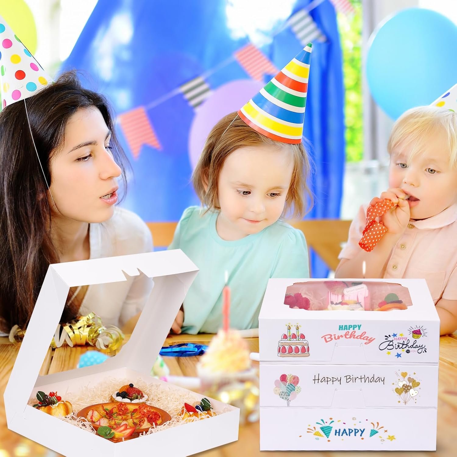 Großhandel 45 Stück weiße Backboxen 12x12x2,5 Zoll mit Fenster für Cookies, Kuchen, Torten, Pizza, Erdbeeren, Schokolade, Gebäck, Muffins und Donuts, individuell mit Logo, vom Hersteller. Großhandel 45 Stück weiße Backboxen 12x12x2,5 Zoll mit Fenster für Cookies, Kuchen, Torten, Pizza, Erdbeeren, Schokolade, Gebäck, Muffins und Donuts, individuell mit Logo, vom Hersteller.