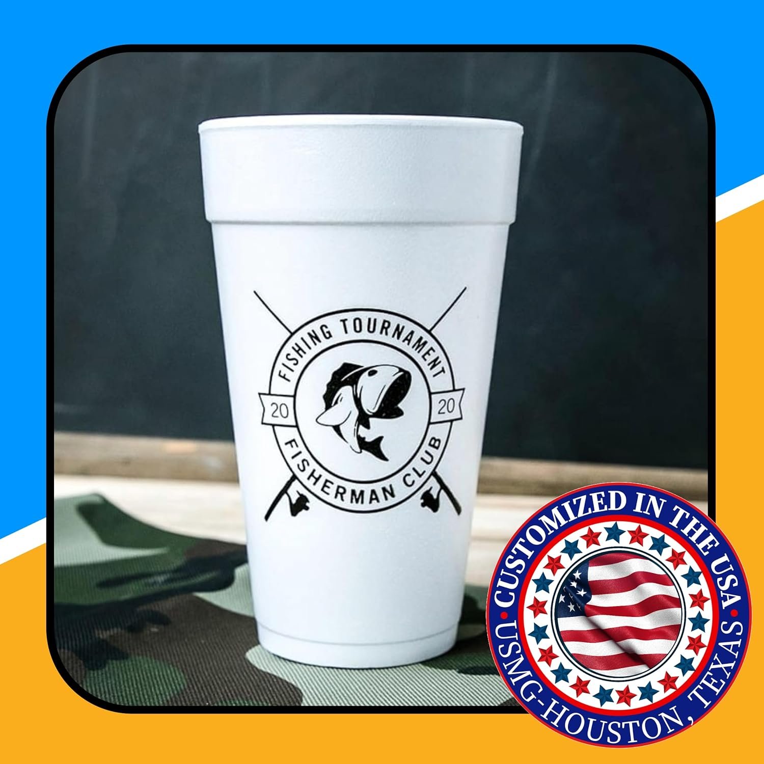 Großhandel 20 Oz individuelle Schaumbecher mit einfarbiger Bedruckung, ideal für Veranstaltungen, Eigenmarken und Promotions von Herstellern.