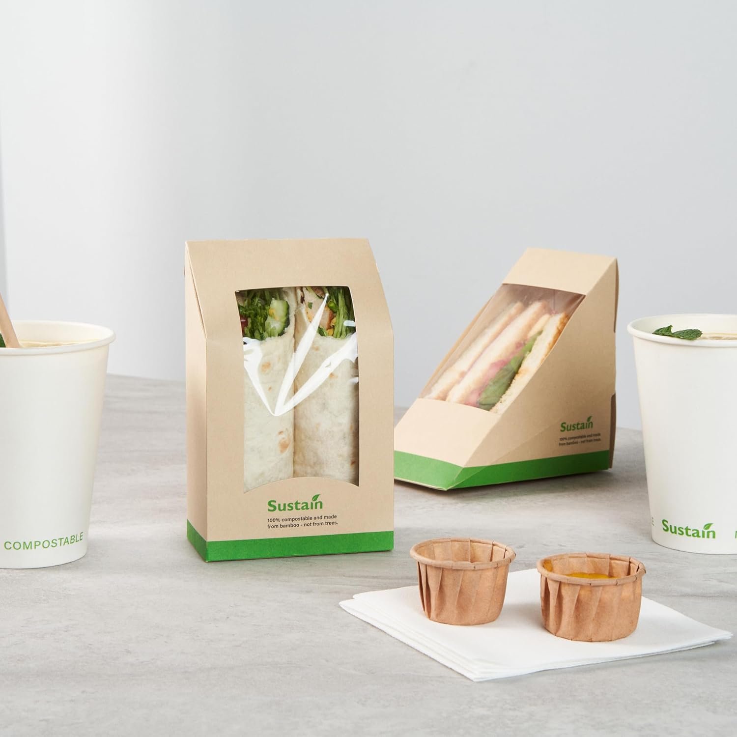 Großhandel Papier-Sandwichbox mit klarem Fenster, 50 Stück 5,9 x 3,7 x 2,1 Zoll, leak-proof, ideal für Cafés und Für-Schnell-Käufe, individuelle Logos erhältlich, direkt vom Hersteller. Großhandel Papier-Sandwichbox mit klarem Fenster, 50 Stück 5,9 x 3,7 x 2,1 Zoll, leak-proof, ideal für Cafés und Für-Schnell-Käufe, individuelle Logos erhältlich, direkt vom Hersteller.