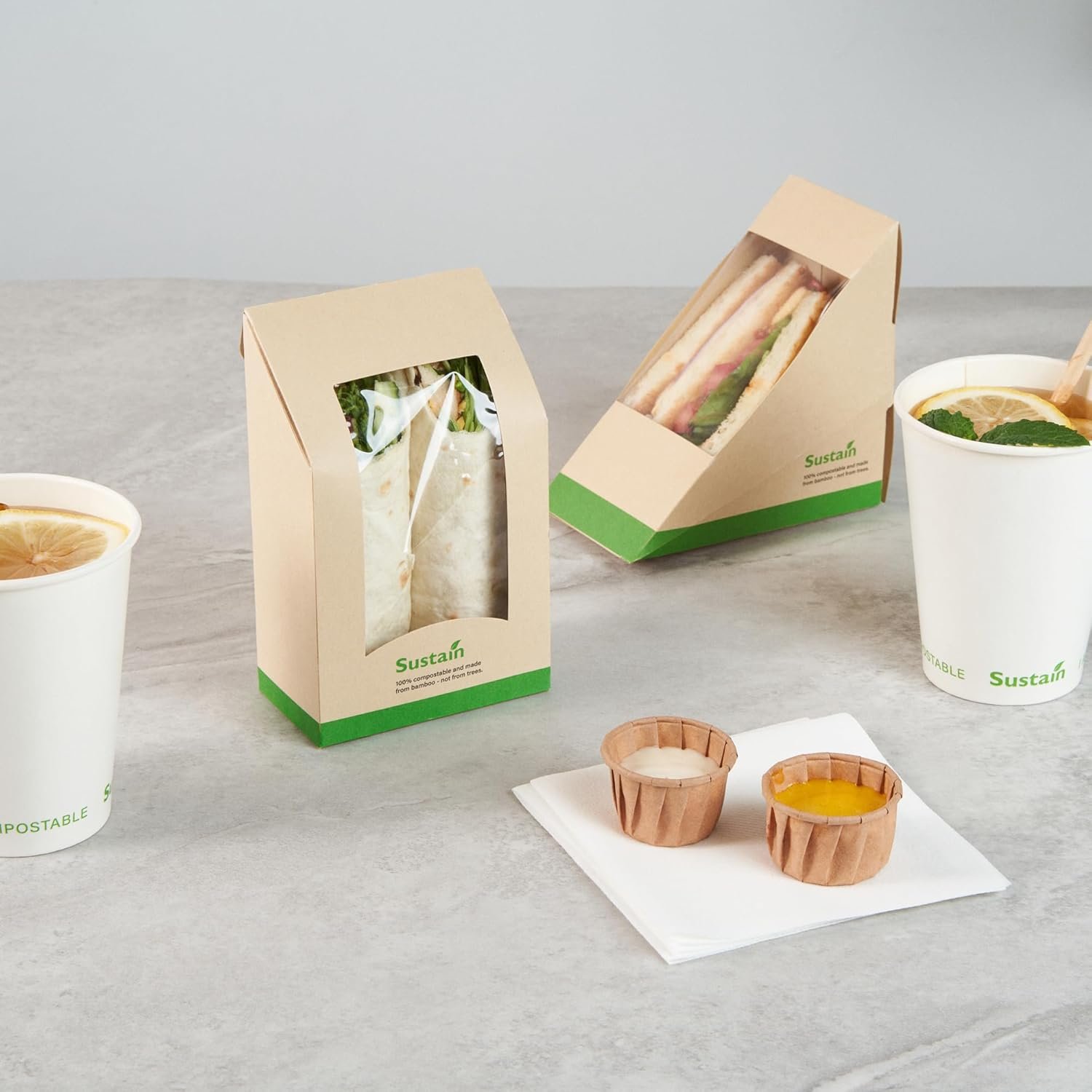 Großhandel Papier-Sandwichbox mit klarem Fenster, 50 Stück 5,9 x 3,7 x 2,1 Zoll, leak-proof, ideal für Cafés und Für-Schnell-Käufe, individuelle Logos erhältlich, direkt vom Hersteller. Großhandel Papier-Sandwichbox mit klarem Fenster, 50 Stück 5,9 x 3,7 x 2,1 Zoll, leak-proof, ideal für Cafés und Für-Schnell-Käufe, individuelle Logos erhältlich, direkt vom Hersteller.