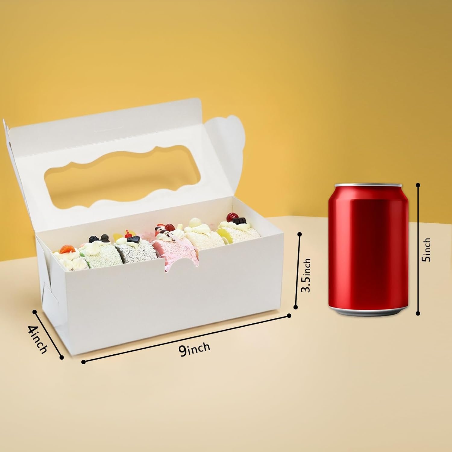 Großhandel 30 Stück 9x4x3,5 Zoll Cookie Boxen mit Fenster, individuell gestaltbare Brotboxen für Rollkuchen, Desserts, Muffins, Donuts, Süßigkeiten und Feingebäck, Hersteller von hochwertigen Verpackungen für Großmengen. Großhandel 30 Stück 9x4x3,5 Zoll Cookie Boxen mit Fenster, individuell gestaltbare Brotboxen für Rollkuchen, Desserts, Muffins, Donuts, Süßigkeiten und Feingebäck, Hersteller von hochwertigen Verpackungen für Großmengen.