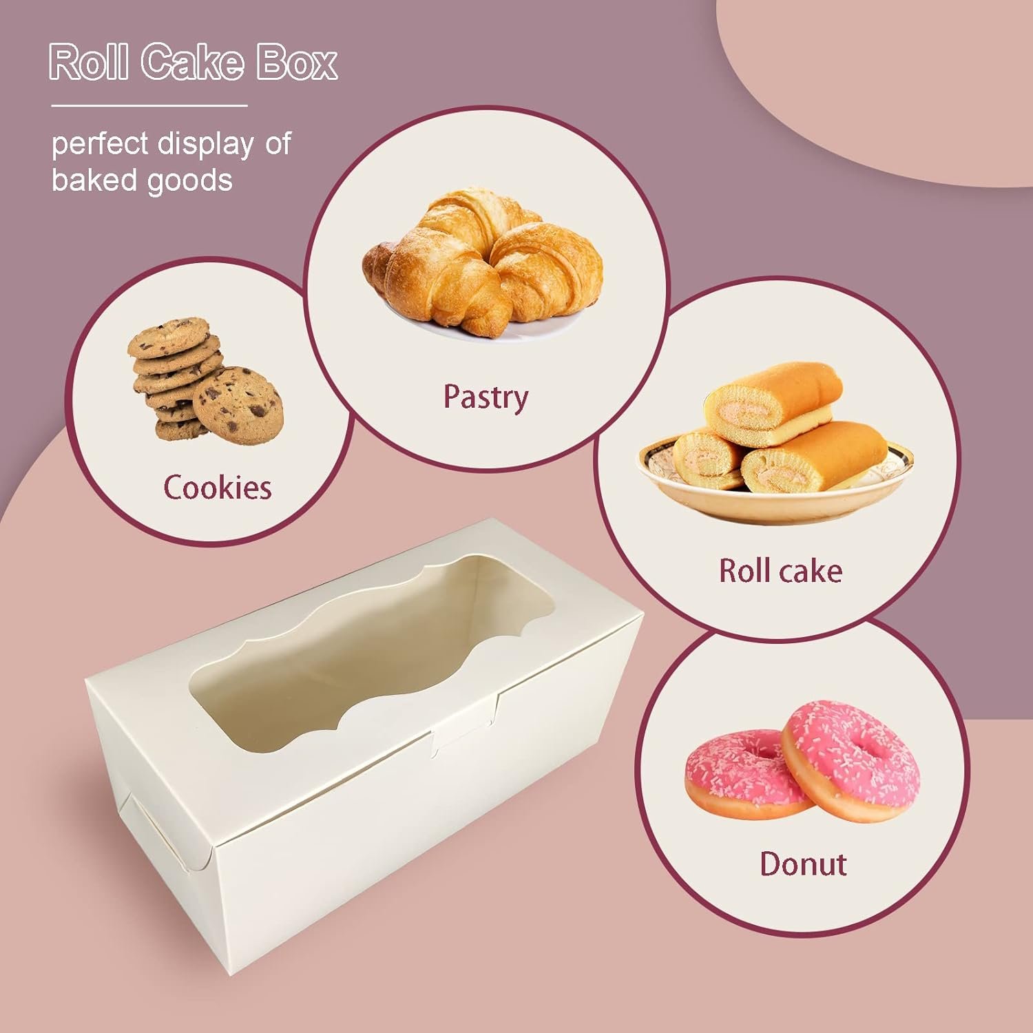 Großhandel 30 Stück 9x4x3,5 Zoll Cookie Boxen mit Fenster, individuell gestaltbare Brotboxen für Rollkuchen, Desserts, Muffins, Donuts, Süßigkeiten und Feingebäck, Hersteller von hochwertigen Verpackungen für Großmengen. Großhandel 30 Stück 9x4x3,5 Zoll Cookie Boxen mit Fenster, individuell gestaltbare Brotboxen für Rollkuchen, Desserts, Muffins, Donuts, Süßigkeiten und Feingebäck, Hersteller von hochwertigen Verpackungen für Großmengen.