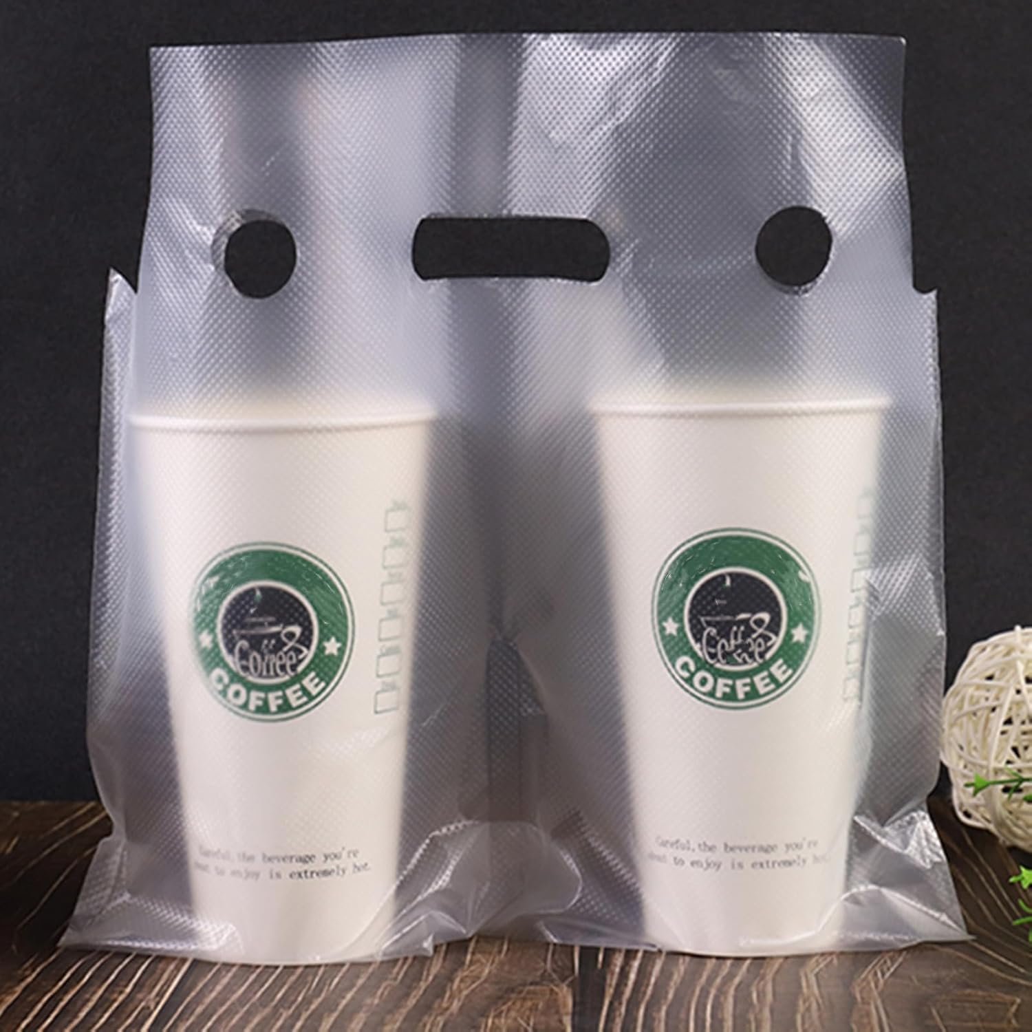 Großhandel 200 Stück Tragebeutel aus klarem Kunststoff, 12