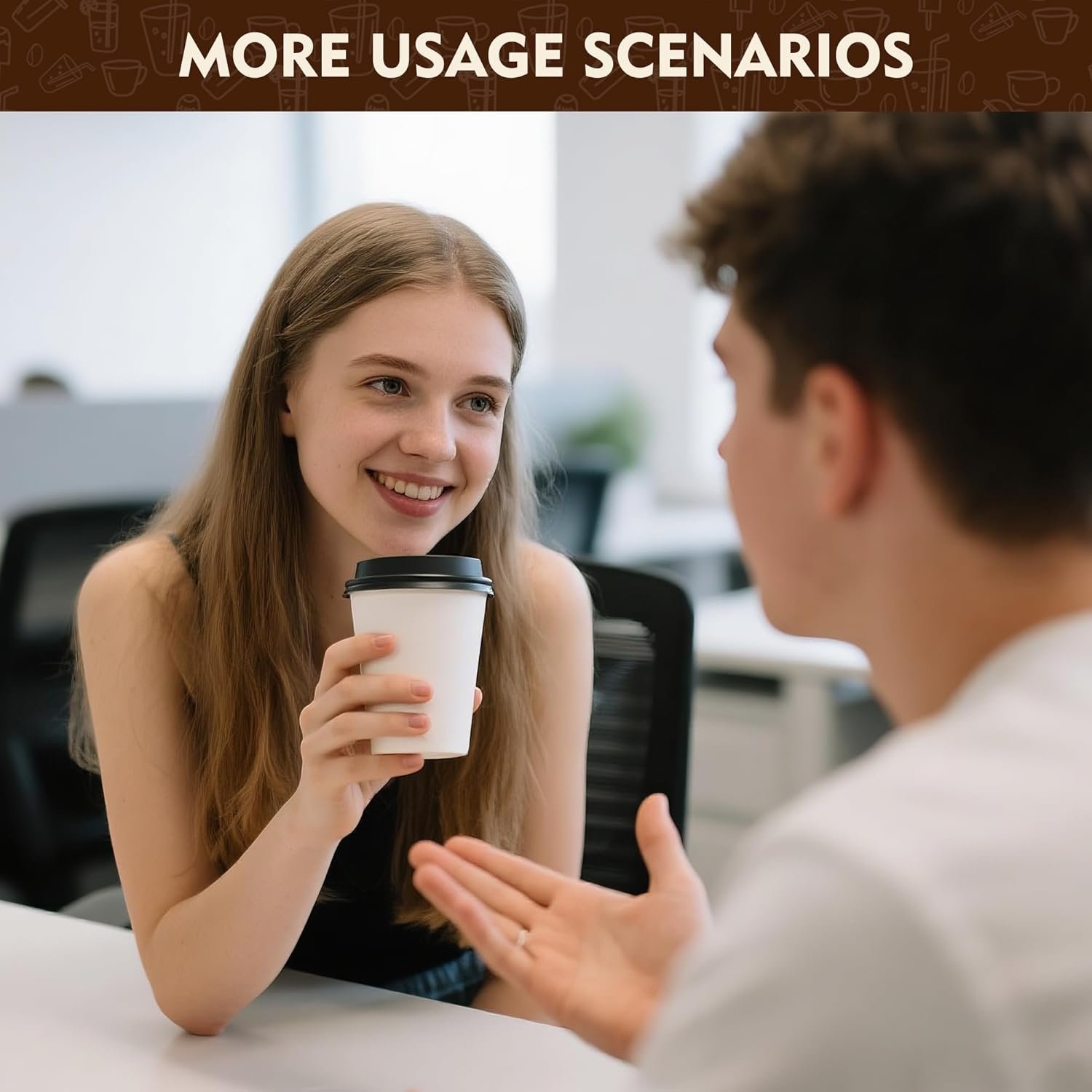 Großhandel 100 Stück 16 oz Einweg Kaffeetassen mit Deckeln, Hersteller von hitze- und auslaufsicheren Pappbechern, individuelles Logo für heiße und kalte Getränke