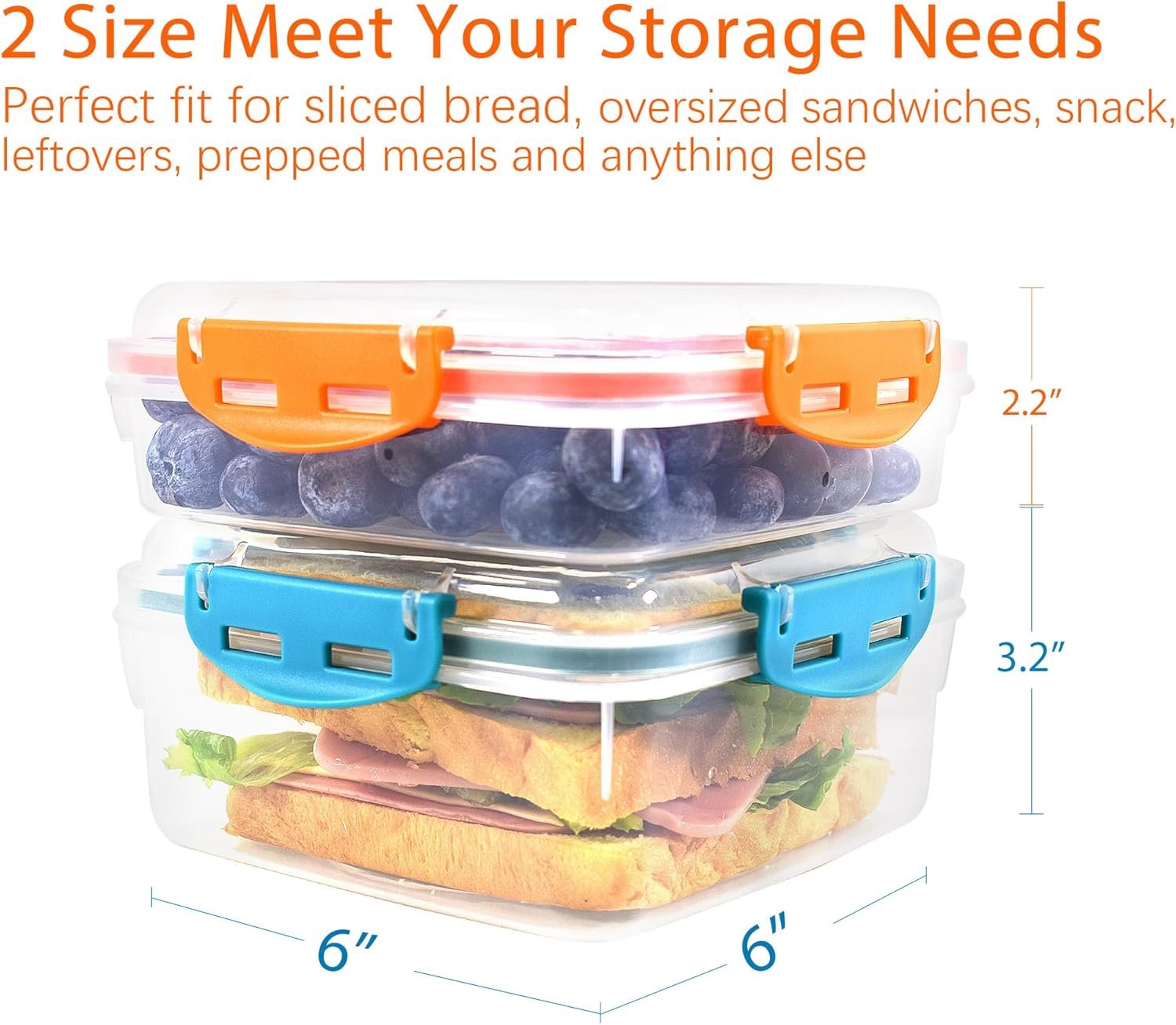 Großhandel Sandwich Behälter 4 Stück - Wiederverwendbare luftdichte & BPA-freie Küchenaufbewahrungsboxen - Mikrowellen- und spülmaschinenfest, 2 erhöhte Lunchboxen und 2 Normgrößen, individuell bedruckbar, Hersteller für Ihre Eigenmarke. Großhandel Sandwich Behälter 4 Stück - Wiederverwendbare luftdichte & BPA-freie Küchenaufbewahrungsboxen - Mikrowellen- und spülmaschinenfest, 2 erhöhte Lunchboxen und 2 Normgrößen, individuell bedruckbar, Hersteller für Ihre Eigenmarke.