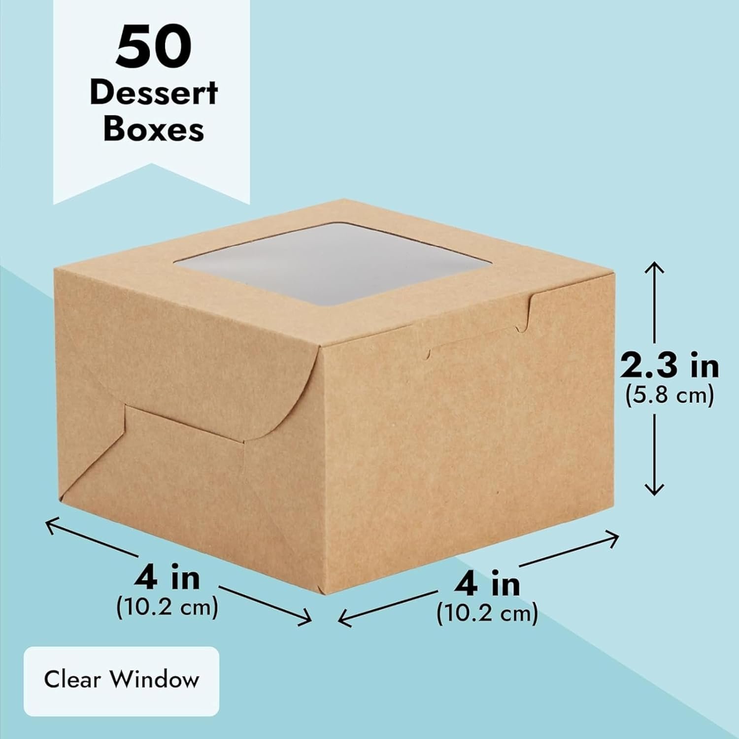 Großhandel Cookie Boxen - 50er Pack, 4 x 4 x 2,5 Zoll in braunem Karton - Pastry Behälter für gebackene Waren mit individuellem Logo - Hersteller von Mini Treat Haltern Großhandel Cookie Boxen - 50er Pack, 4 x 4 x 2,5 Zoll in braunem Karton - Pastry Behälter für gebackene Waren mit individuellem Logo - Hersteller von Mini Treat Haltern