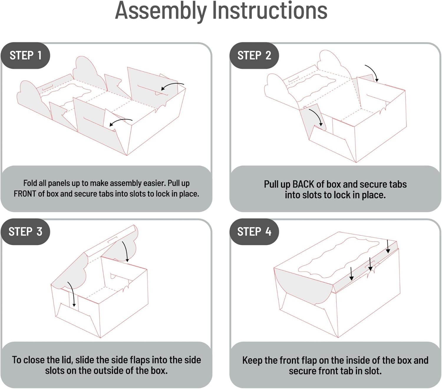 Großhandel Polka Dot Keksboxen - 12er Pack große Backgeschenkbox mit Fenster in Braun mit weißen Punkten - ideal für Gebäck, Cupcakes, Erdbeeren, Macarons und Süßigkeiten - Individuelles Logo möglich - vom Hersteller - für 12 Stück