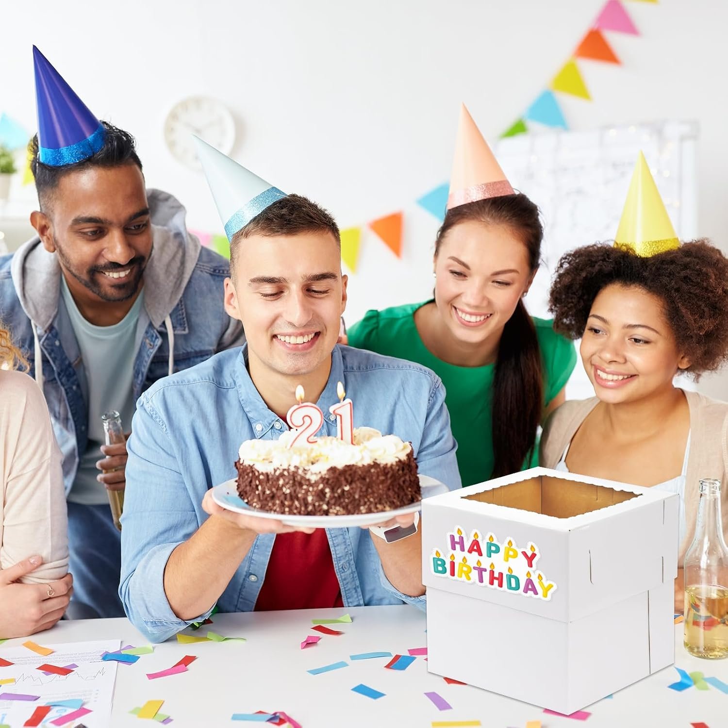 Großhandel 6er Pack 12x12x12 Zoll hohe Tortenboxen mit Böden für mehrstöckige Torten, dicke stabile Bäckereibox mit Fenster, individuell bedruckbar für Valentinstag, Muttertag, Geburtstag, Hochzeit, Party beim Hersteller. Großhandel 6er Pack 12x12x12 Zoll hohe Tortenboxen mit Böden für mehrstöckige Torten, dicke stabile Bäckereibox mit Fenster, individuell bedruckbar für Valentinstag, Muttertag, Geburtstag, Hochzeit, Party beim Hersteller.