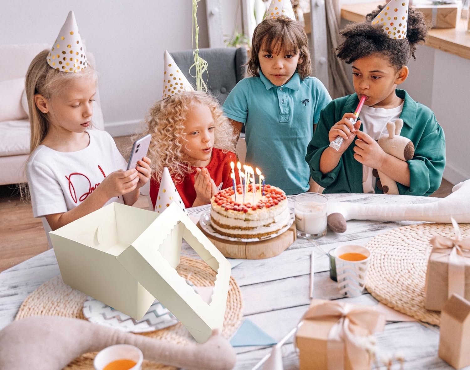 Großhandel 15 Stück Kuchenboxen, 12x12x8 Zoll Weiße Backwarenboxen mit Fenster, für mehrschichtige Kuchen, Keksschachteln und Cake Container für Geburtstag, Party und Valentinstag, individuell mit Logo, Hersteller, in Bulk erhältlich. Großhandel 15 Stück Kuchenboxen, 12x12x8 Zoll Weiße Backwarenboxen mit Fenster, für mehrschichtige Kuchen, Keksschachteln und Cake Container für Geburtstag, Party und Valentinstag, individuell mit Logo, Hersteller, in Bulk erhältlich.