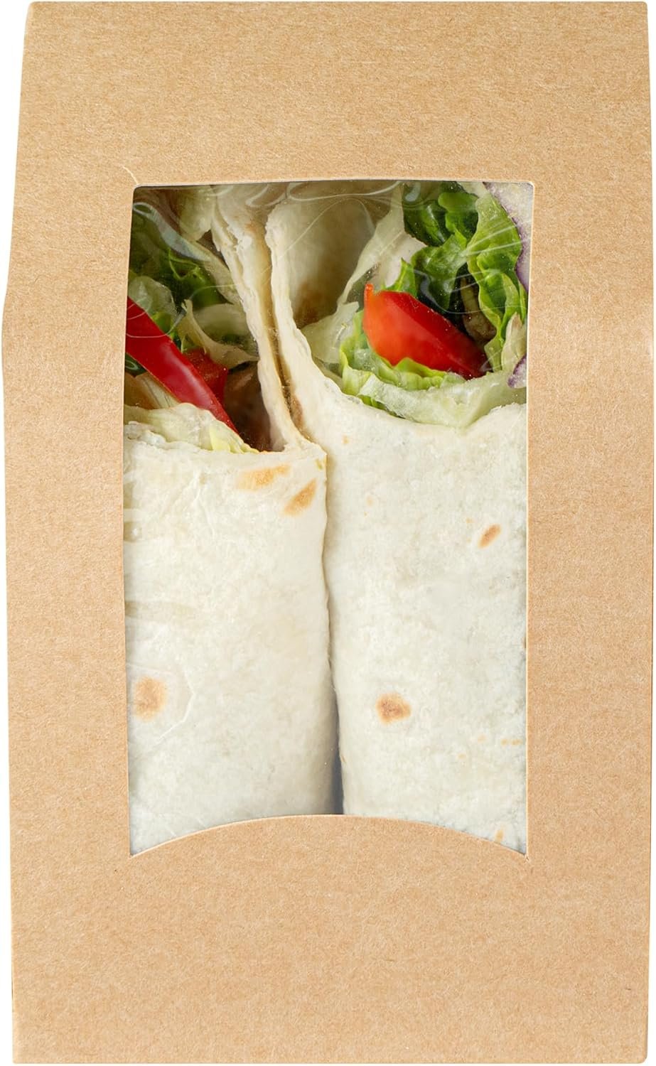 Großhandel 200 Stück 5,9 x 3,7 Zoll Sandwich Wrap Behälter, mit Fenster, wegwerfbare Kraftpapier Sandwich Boxen, OEM, fettbeständige Beschichtung Großhandel 200 Stück 5,9 x 3,7 Zoll Sandwich Wrap Behälter, mit Fenster, wegwerfbare Kraftpapier Sandwich Boxen, OEM, fettbeständige Beschichtung