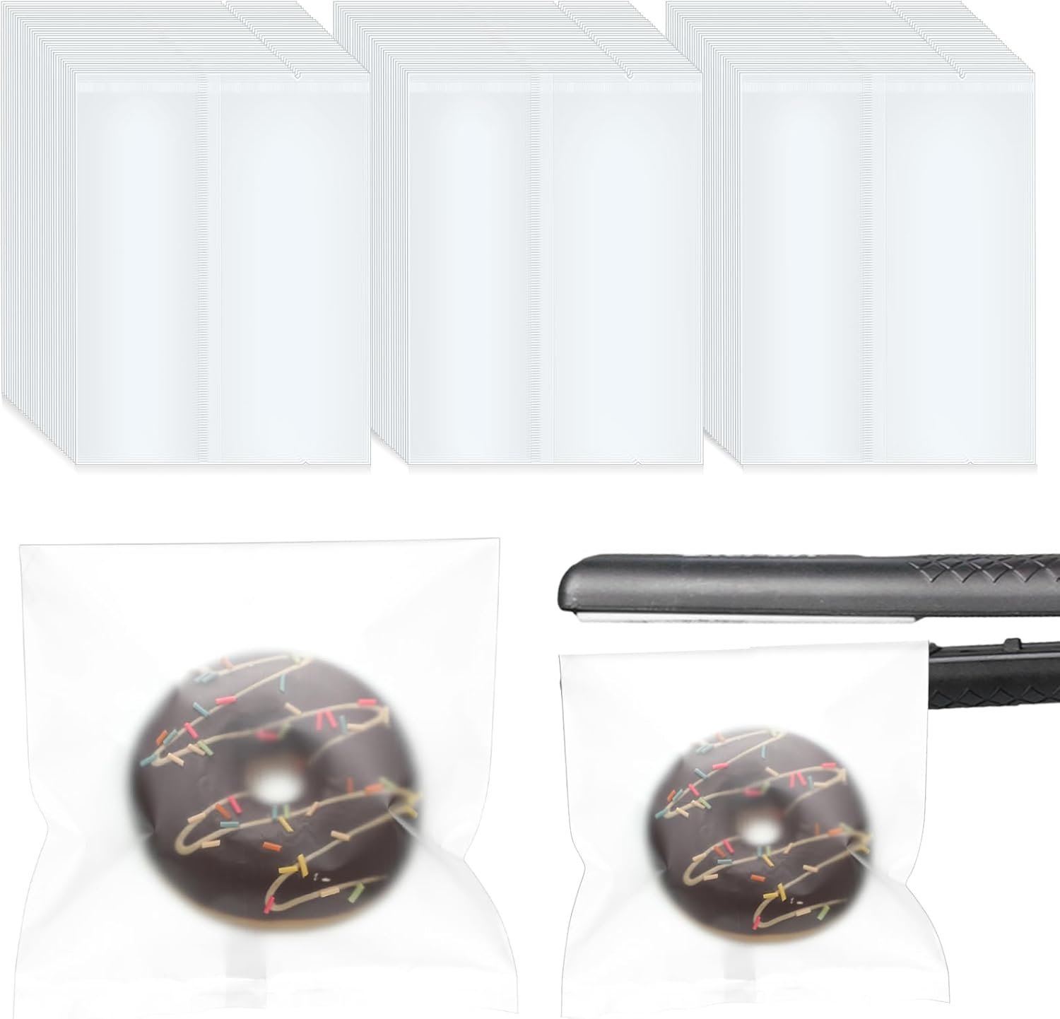 Großhandel 200 Stück 5 x 7" Matte Frosted Cellophane Cookie Bags für Snacks und Desserts – Individuelles Logo, Flat Edge für Schokolade und Süßigkeiten – Eigenmarke Hersteller nach Maß