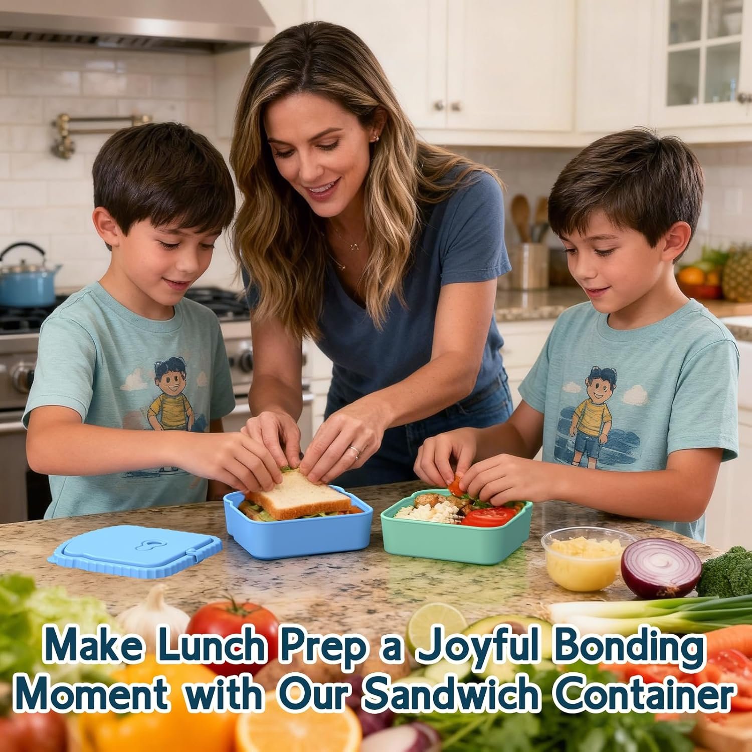 Großhandel 4er Set wiederverwendbare Snack-Boxen, Hersteller von auslaufsicheren Lunchcontainern für Frühstück und Picknick, individuelles Logo für Büro und Reisen