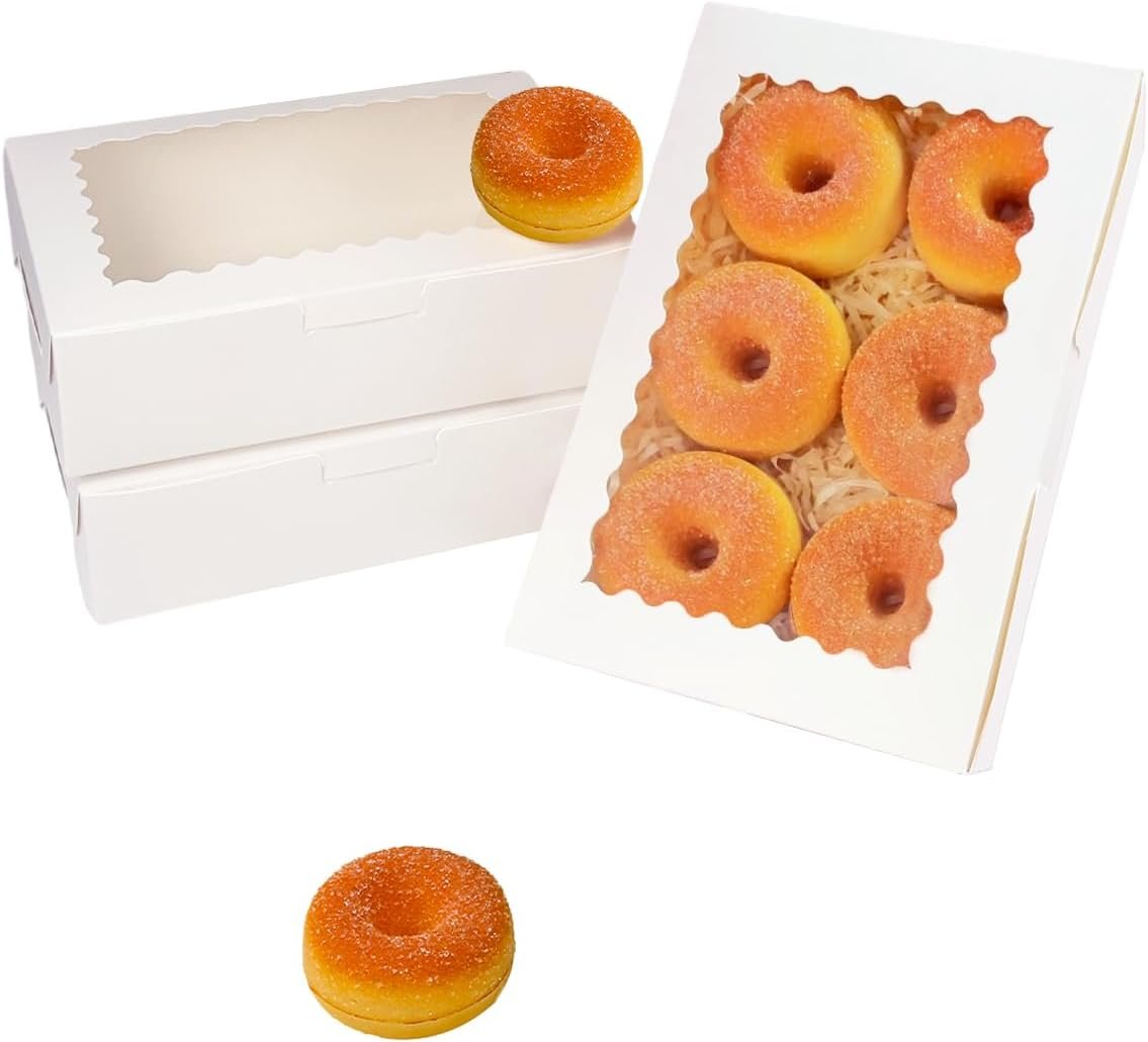 Großhandel 9x6x2.5 Zoll Weißer Keksbox mit Fenster für 15 Stück Gebäck Macaron Verpackung, Individuelles Logo vom Hersteller verfügbar.