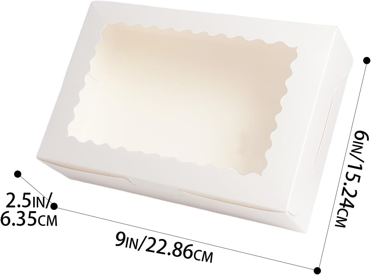 Großhandel 9x6x2.5 Zoll Weißer Keksbox mit Fenster für 15 Stück Gebäck Macaron Verpackung, Individuelles Logo vom Hersteller verfügbar.