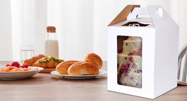 Großhandel Tier Kuchenboxen 12x12x14 IN, 6 Pack mit Cake Boards, OEM Einweg Kuchen-Träger mit 4 Fenstern für Hochzeit, Geburtstag, Party, Hersteller von Backzubehör.