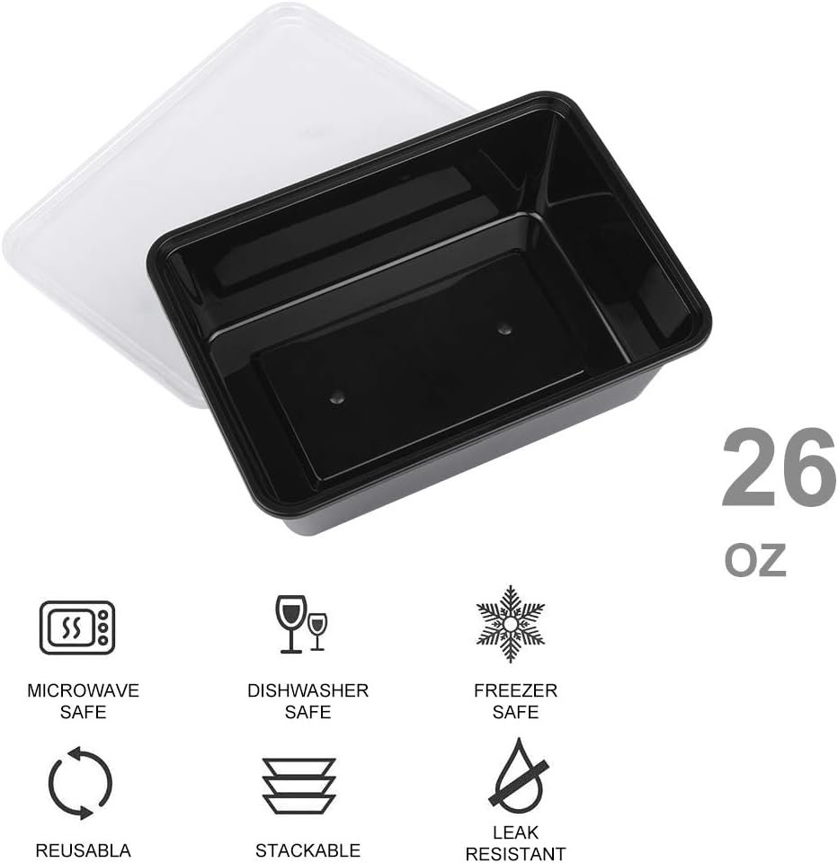 Großhandel 50er-Pack Mikrowellengeeignete Meal Prep Behälter, 26 OZ wiederverwendbare Kunststoffbehälter mit Deckeln für die Lebensmittelvorbereitung, Hersteller von stapelbaren, gefrier- und spülmaschinengeeigneten Lebensmittelboxen, Eigenmarke Lösungen für die gesunde Ernährung Großhandel 50er-Pack Mikrowellengeeignete Meal Prep Behälter, 26 OZ wiederverwendbare Kunststoffbehälter mit Deckeln für die Lebensmittelvorbereitung, Hersteller von stapelbaren, gefrier- und spülmaschinengeeigneten Lebensmittelboxen, Eigenmarke Lösungen für die gesunde Ernährung