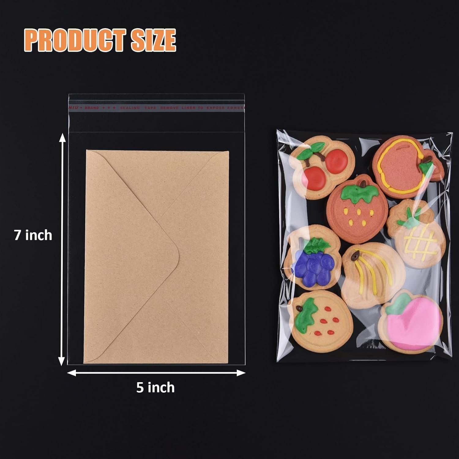 Großhandel 300 Stück klare Cellophanbeutel 5x7 Zoll, selbstklebende wiederverwendbare Tüten für Kekse, Geschenke und Backwaren, Hersteller für Süßigkeiten, Brownies, individuelles Logo Großhandel 300 Stück klare Cellophanbeutel 5x7 Zoll, selbstklebende wiederverwendbare Tüten für Kekse, Geschenke und Backwaren, Hersteller für Süßigkeiten, Brownies, individuelles Logo