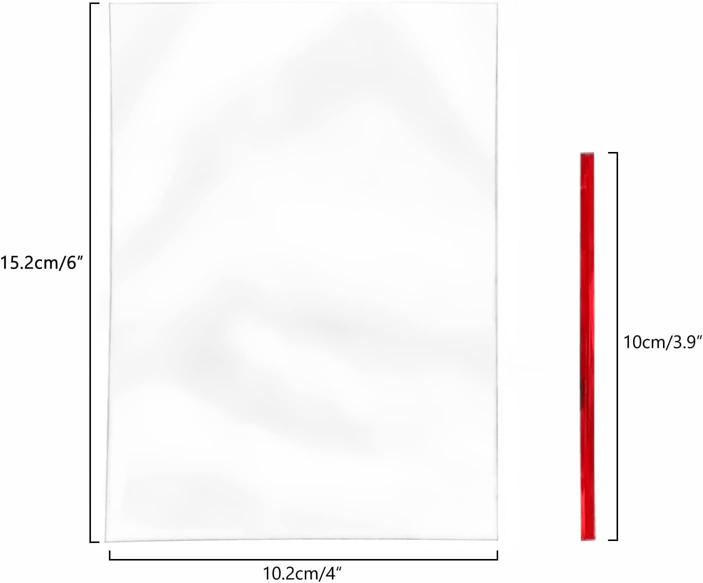 Großhandel 100 Stück Cellophanbeutel klar 4'' x 6'' mit 4'' Twist-Bändern in 5 gemischten Farben – 1,4 mil dicke OPP Geschenktüten für Verpackung und Aufbewahrung, Individuelles Logo, OEM, Hersteller