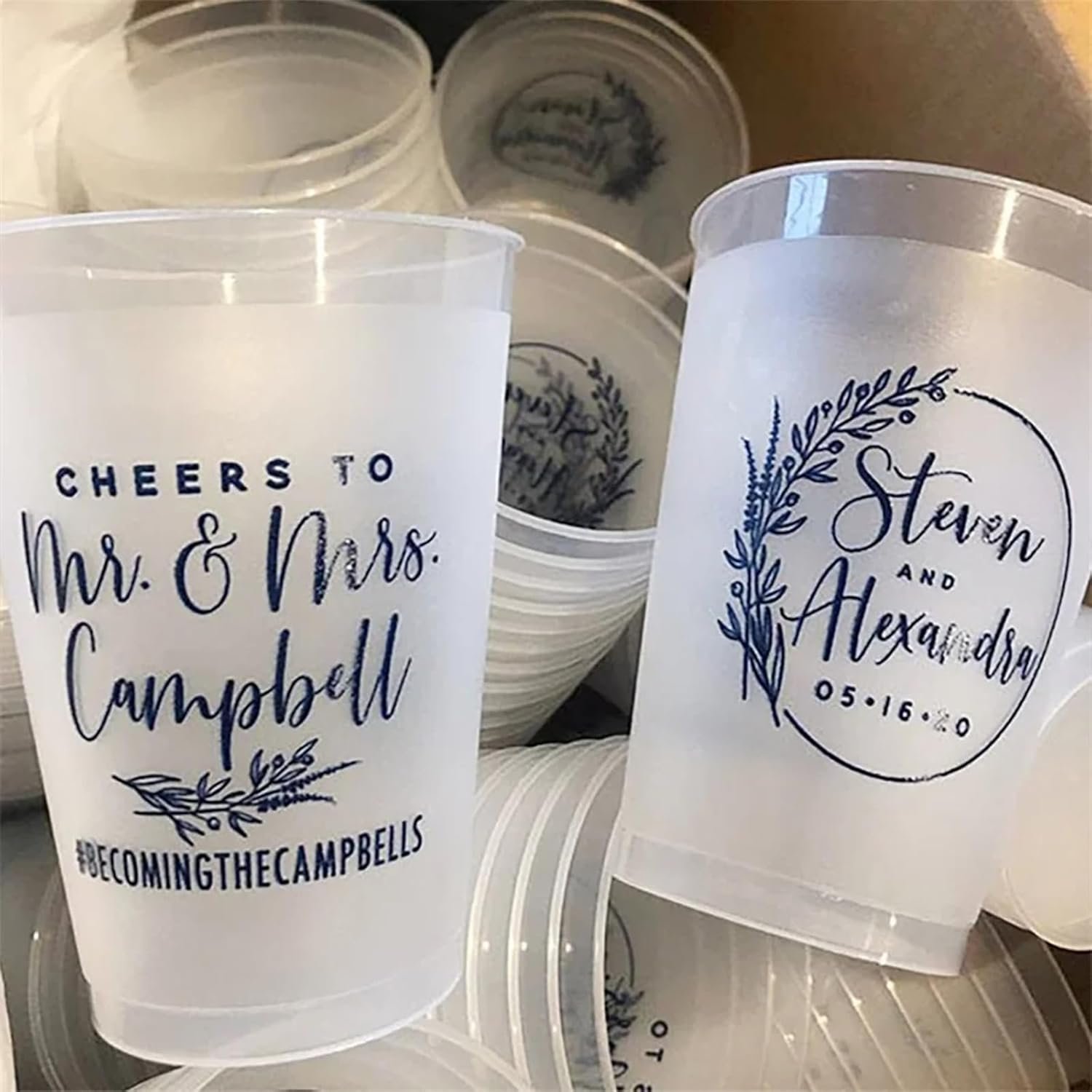 Großhandel Individuelle Frosted Cups 12oz für Hochzeiten - 100 Stück moderne Einwegbecher, Hersteller für personalisierte 10oz Hochzeitsduschen, OEM Shatterproof. Großhandel Individuelle Frosted Cups 12oz für Hochzeiten - 100 Stück moderne Einwegbecher, Hersteller für personalisierte 10oz Hochzeitsduschen, OEM Shatterproof.