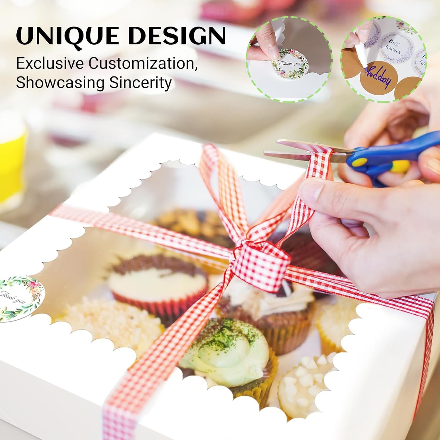 Großhandel 15 Stück 10x10x8 Zoll hohe Kuchenboxen mit Fenster, große Kartonbackboxen für Käsekuchen, Kuchen, Pies, Hochzeit und Geburtstag mit 90 Stickern für individuelle Logos, Hersteller von Backzubehör. Großhandel 15 Stück 10x10x8 Zoll hohe Kuchenboxen mit Fenster, große Kartonbackboxen für Käsekuchen, Kuchen, Pies, Hochzeit und Geburtstag mit 90 Stickern für individuelle Logos, Hersteller von Backzubehör.