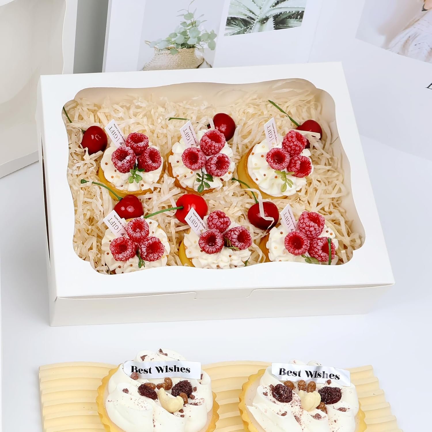 Großhandel 12 Stück 10x8x2,5 Zoll weiße Backschachteln mit Fenster für Gebäck, Kekse, Desserts, Schokoladenerdbeeren, Torten, Donuts, Muffins, Cupcakes, Individuelles Logo, OEM Hersteller Großhandel 12 Stück 10x8x2,5 Zoll weiße Backschachteln mit Fenster für Gebäck, Kekse, Desserts, Schokoladenerdbeeren, Torten, Donuts, Muffins, Cupcakes, Individuelles Logo, OEM Hersteller