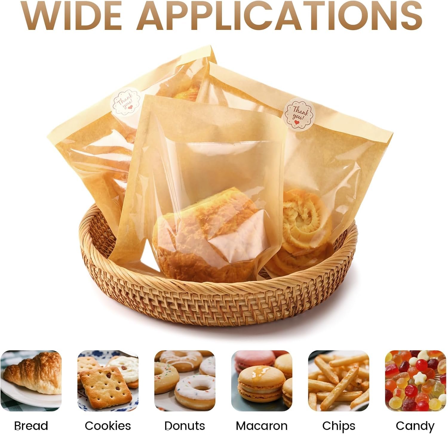 Großhandel 300 Stück 7,1 x 7,5 Zoll hitzeversiegelbare Backwarenbeutel mit Fenster, Kraftpapier fettbeständig, ideal für die Verpackung von Kuchenschnitten, Gebäck, Donuts, Gebäck, Brot und individuellem Logo für Ihre Eigenmarke. Hersteller für Bulk-Bestellungen. Großhandel 300 Stück 7,1 x 7,5 Zoll hitzeversiegelbare Backwarenbeutel mit Fenster, Kraftpapier fettbeständig, ideal für die Verpackung von Kuchenschnitten, Gebäck, Donuts, Gebäck, Brot und individuellem Logo für Ihre Eigenmarke. Hersteller für Bulk-Bestellungen.