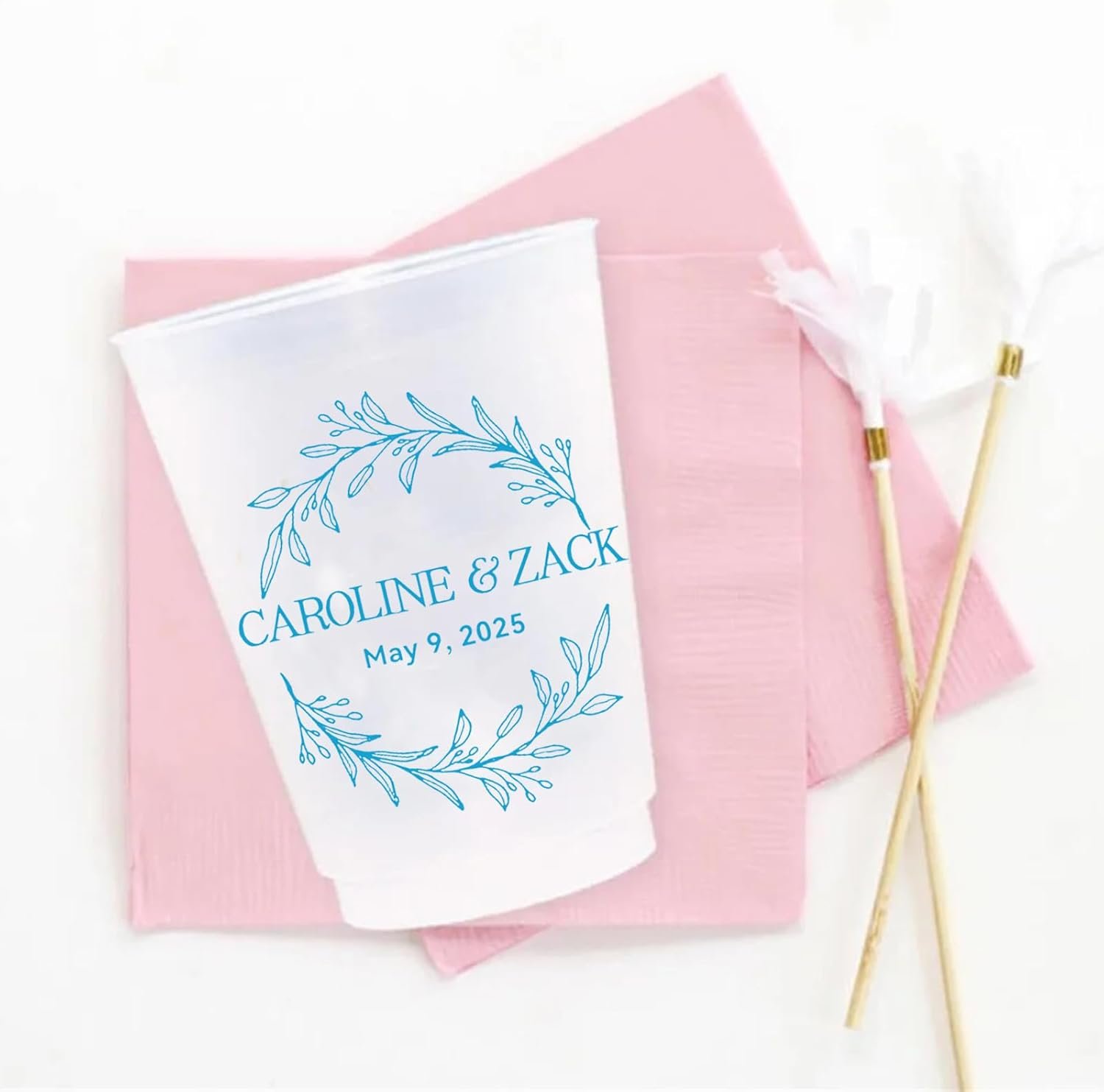 Großhandel Individuelles Logo 100 Stück Frosted Einwegbecher 12oz Shatterproof Partybecher für Hochzeiten und Junggesellenabschiede, OEM Lieferant