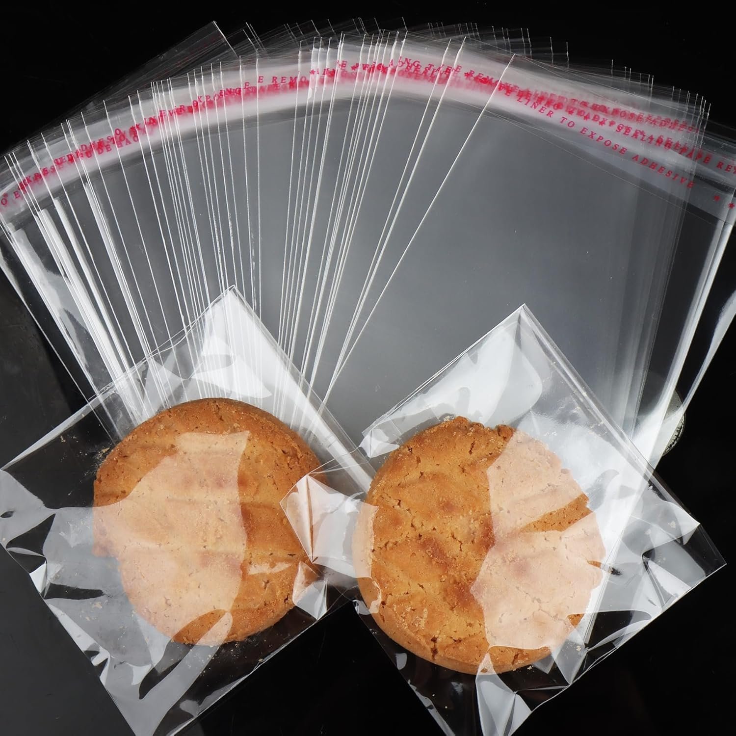 Großhandel 200 Stück selbstklebende Cellophanbeutel 4x6 Zoll, Resealable Treat Bags für Cookies und Partygeschenke, individuelle Logo Lösungen vom Hersteller