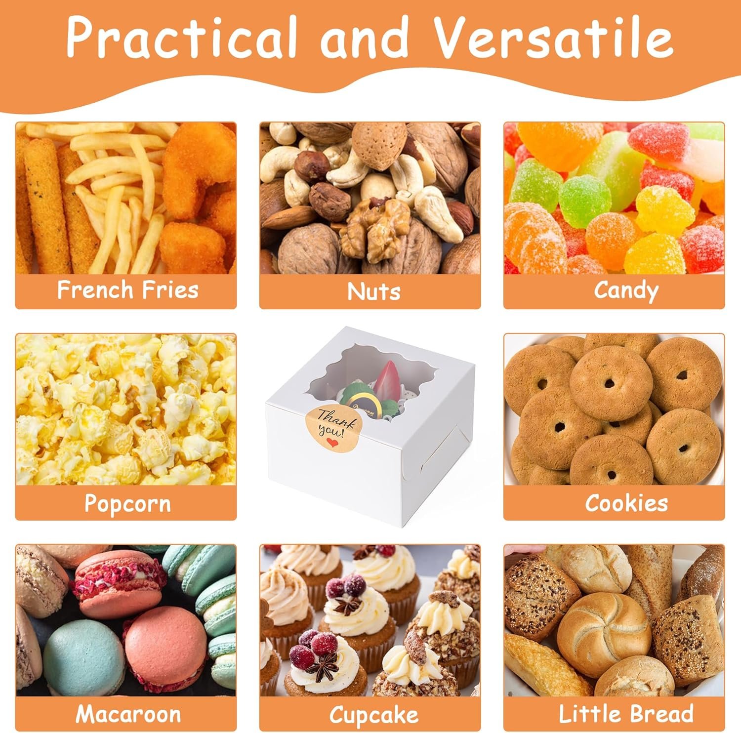 Großhandel 20 Stück Cookie Boxen mit Fenster, 4x4x2,5 Zoll Backwarenboxen mit 25 Stück Aufkleber für Cookies, Desserts, Süßigkeiten, Schokoladenüberzogene Erdbeeren, Mini-Torten - Individuelles Logo, OEM vom Hersteller. Großhandel 20 Stück Cookie Boxen mit Fenster, 4x4x2,5 Zoll Backwarenboxen mit 25 Stück Aufkleber für Cookies, Desserts, Süßigkeiten, Schokoladenüberzogene Erdbeeren, Mini-Torten - Individuelles Logo, OEM vom Hersteller.